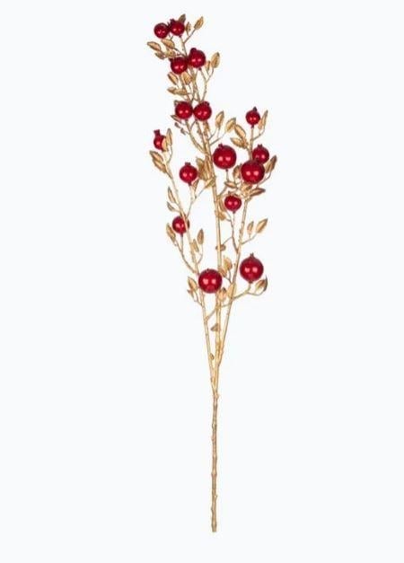 Yılbaşı Süsü Narlı Dal (100 CM)