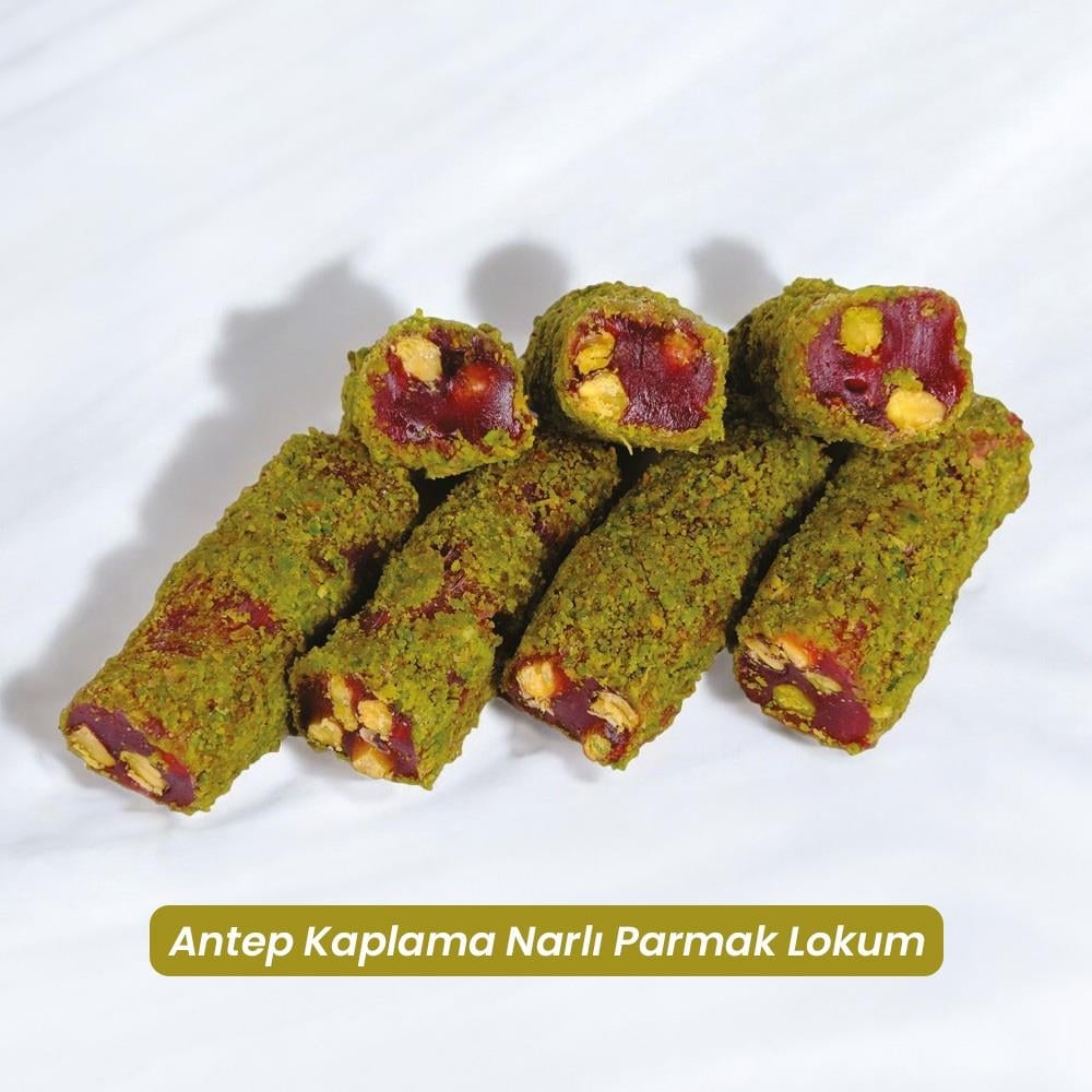 Antep Kaplama Narlı Parmak Lokum