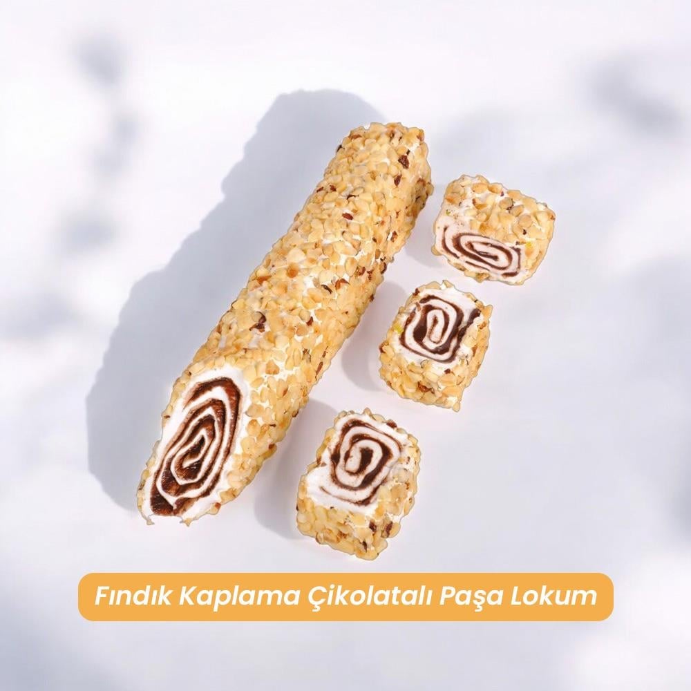 Fındık Kaplama Çikolatalı Paşa Lokum