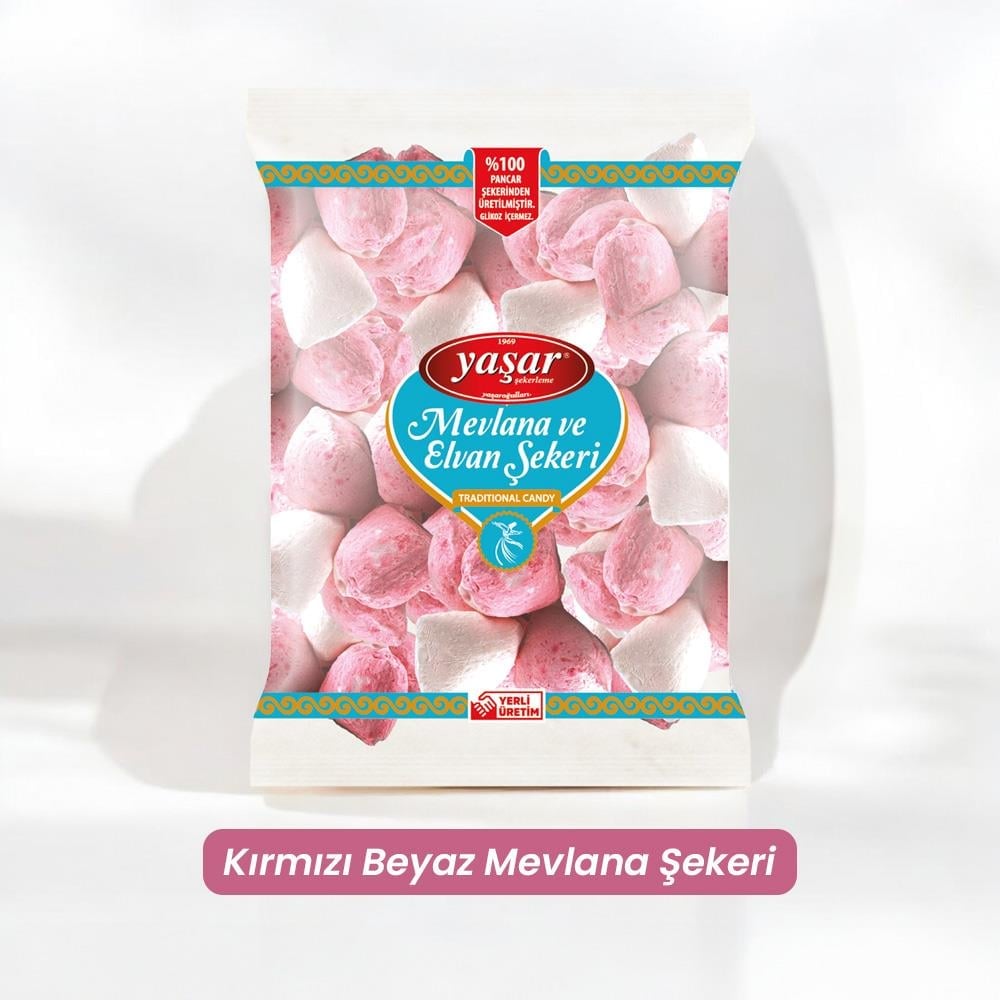 Kırmızı Beyaz Mevlana Şekeri