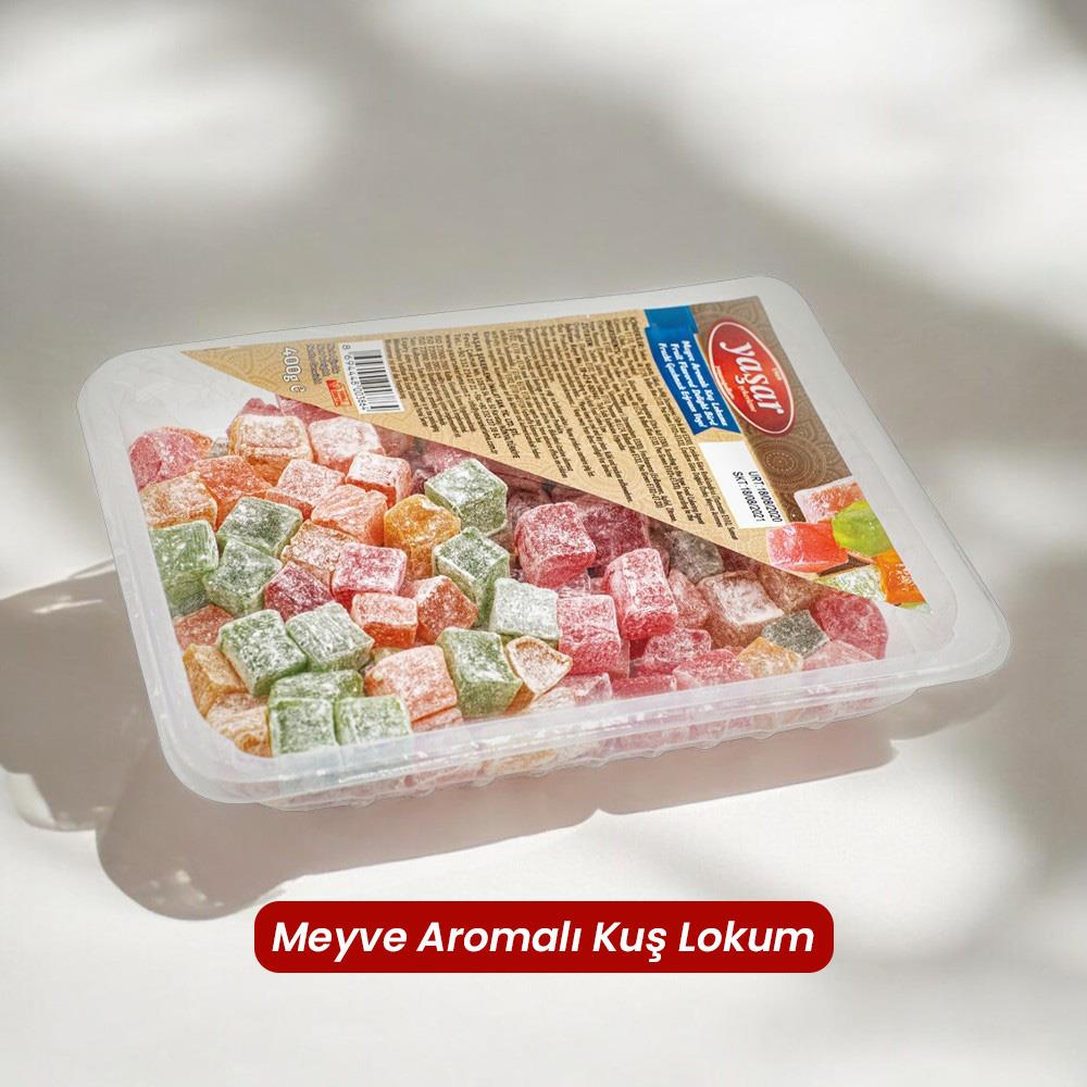 Meyve Aromalı Kuş Lokum