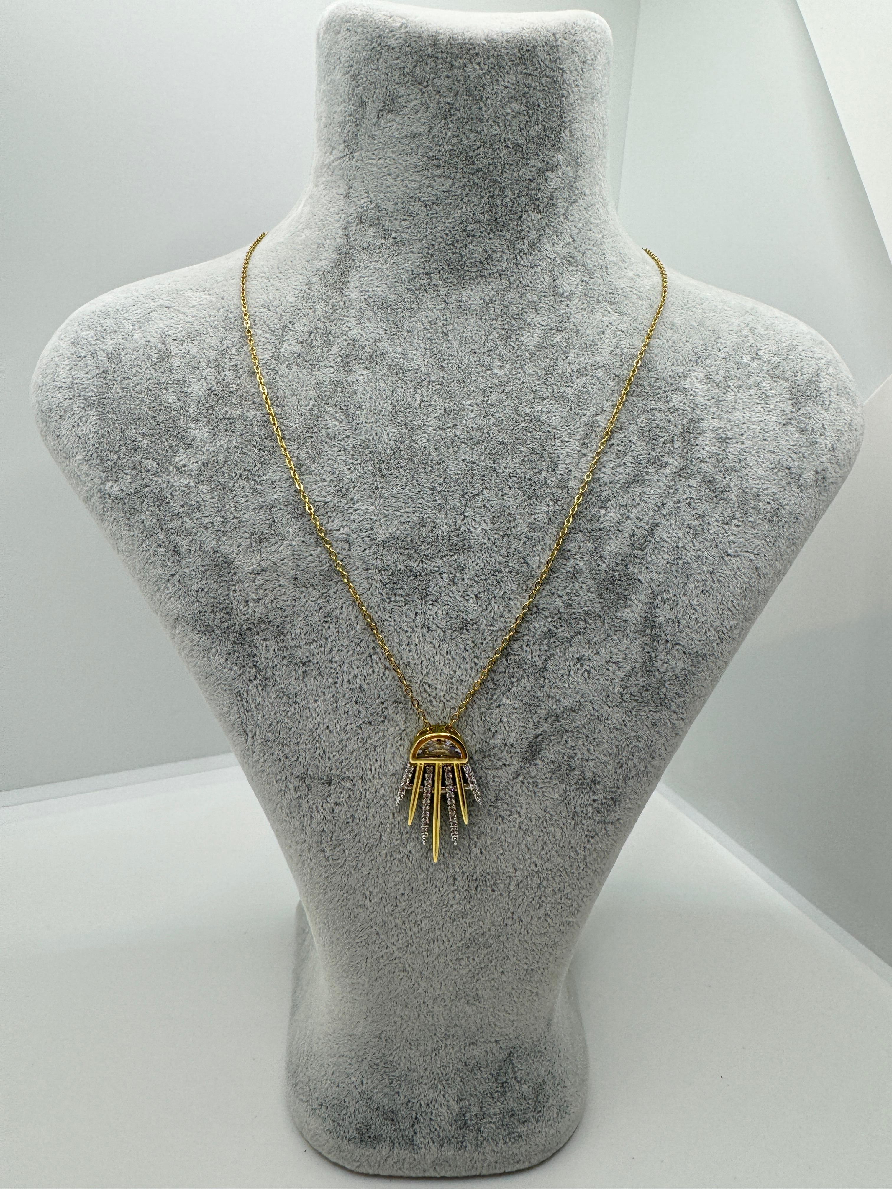 Çelik Marka Model Taşlı Kolye