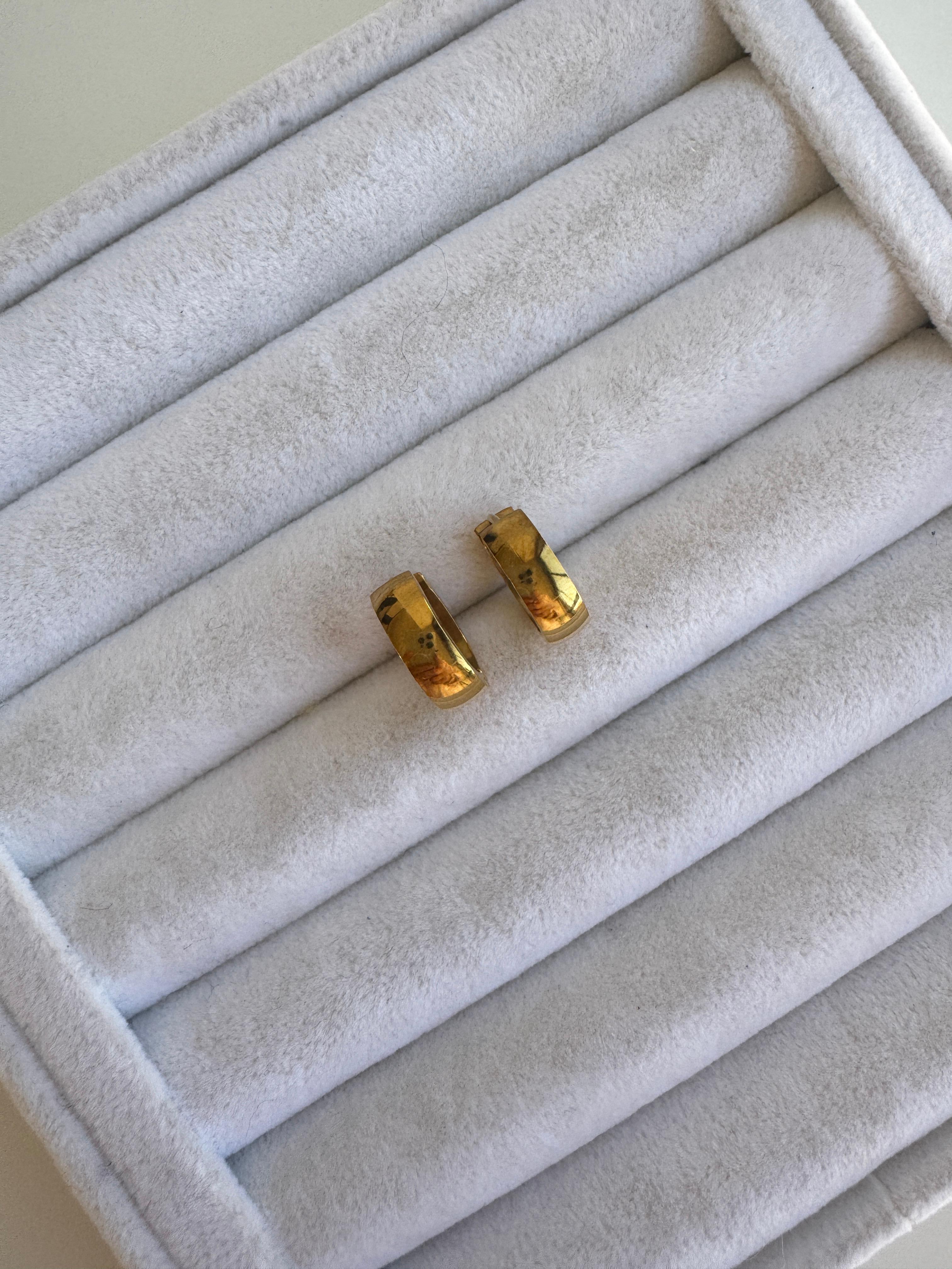 Çelik Minimal Halka Küpe