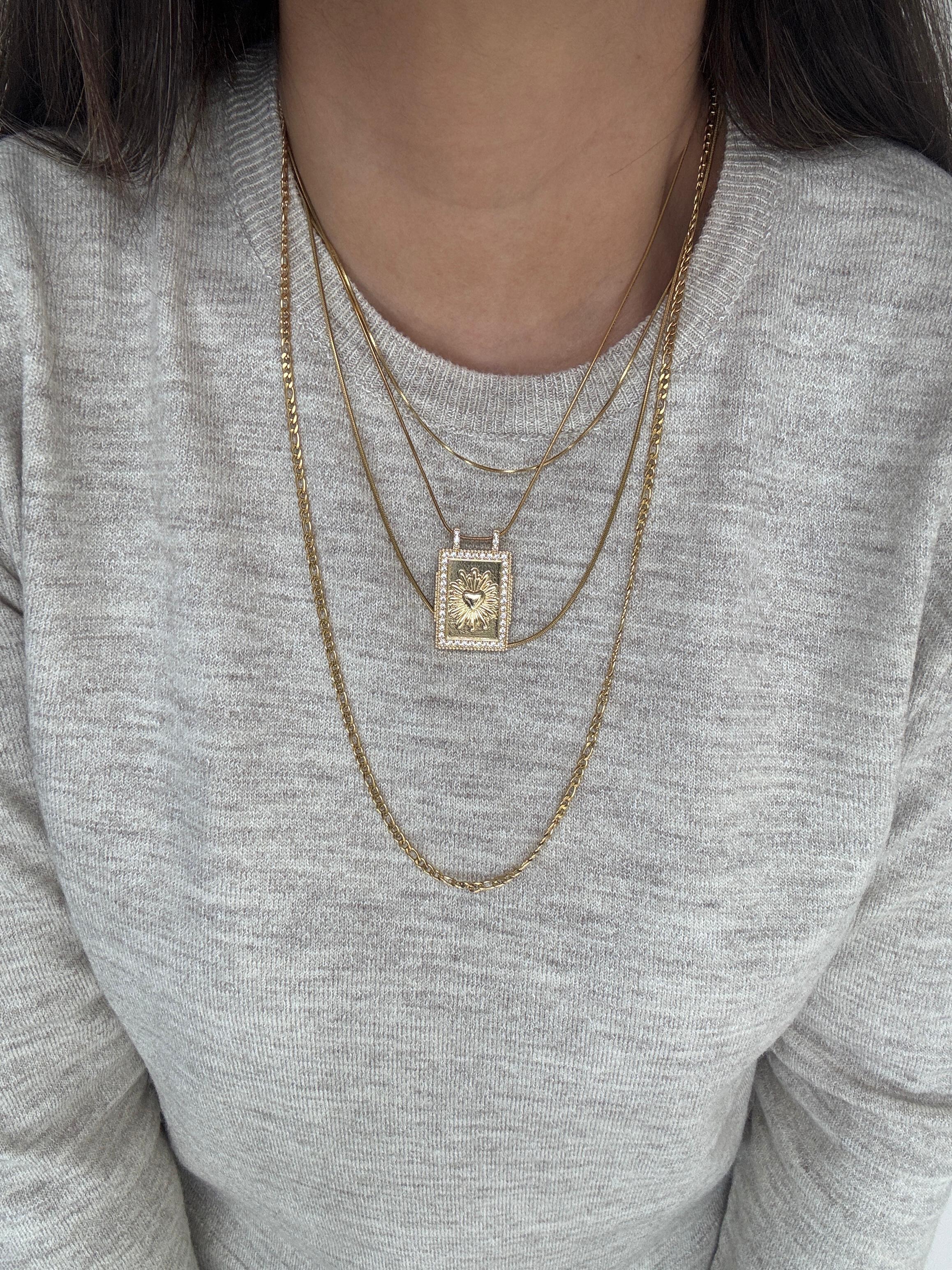 Çelik Zincir Kolye (60 cm)