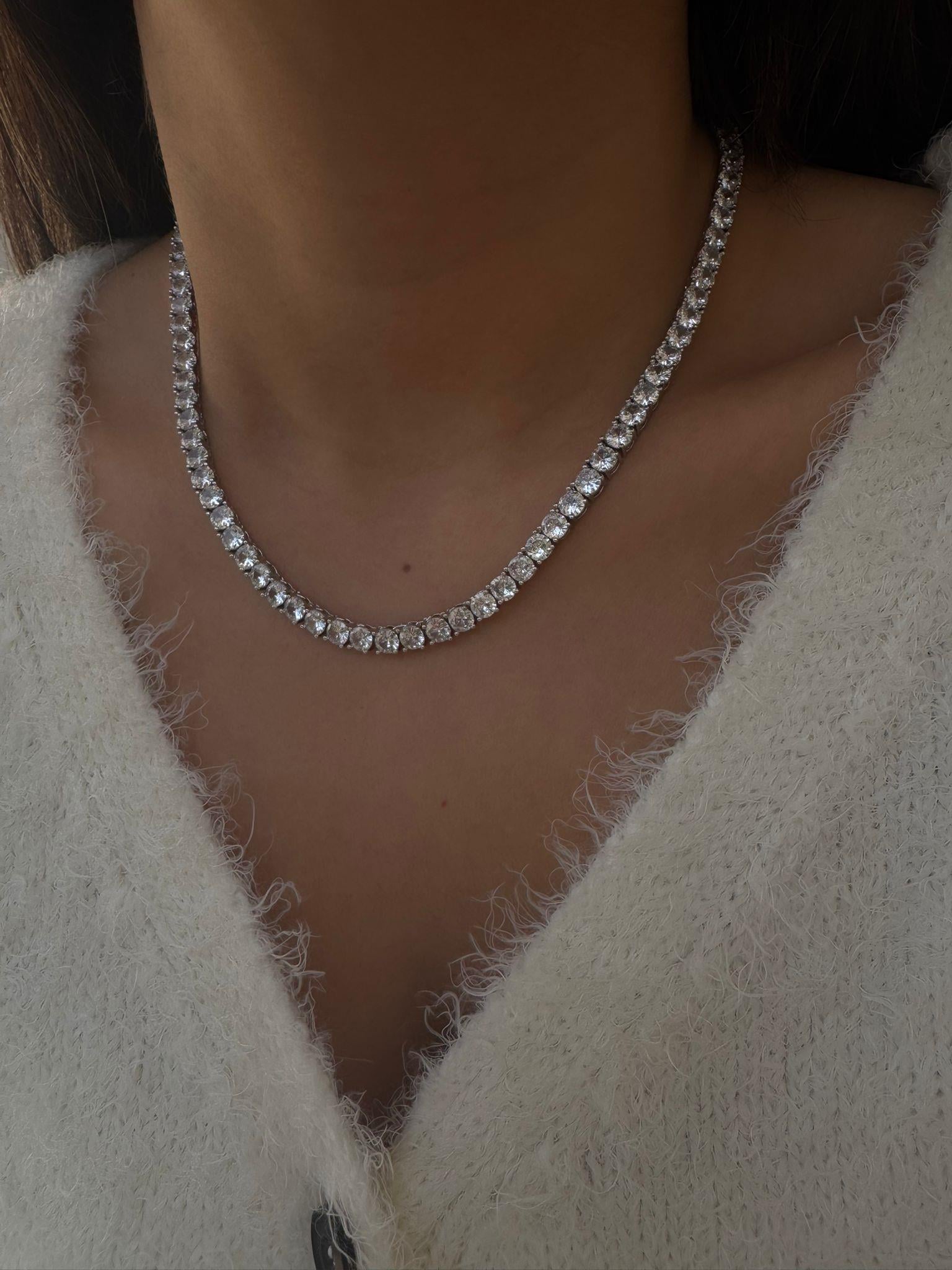 Döküm Su Yolu Kolye (Silver)