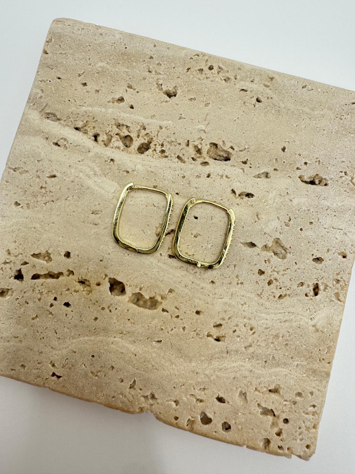 Özel Seri 14k Oval Küpe
