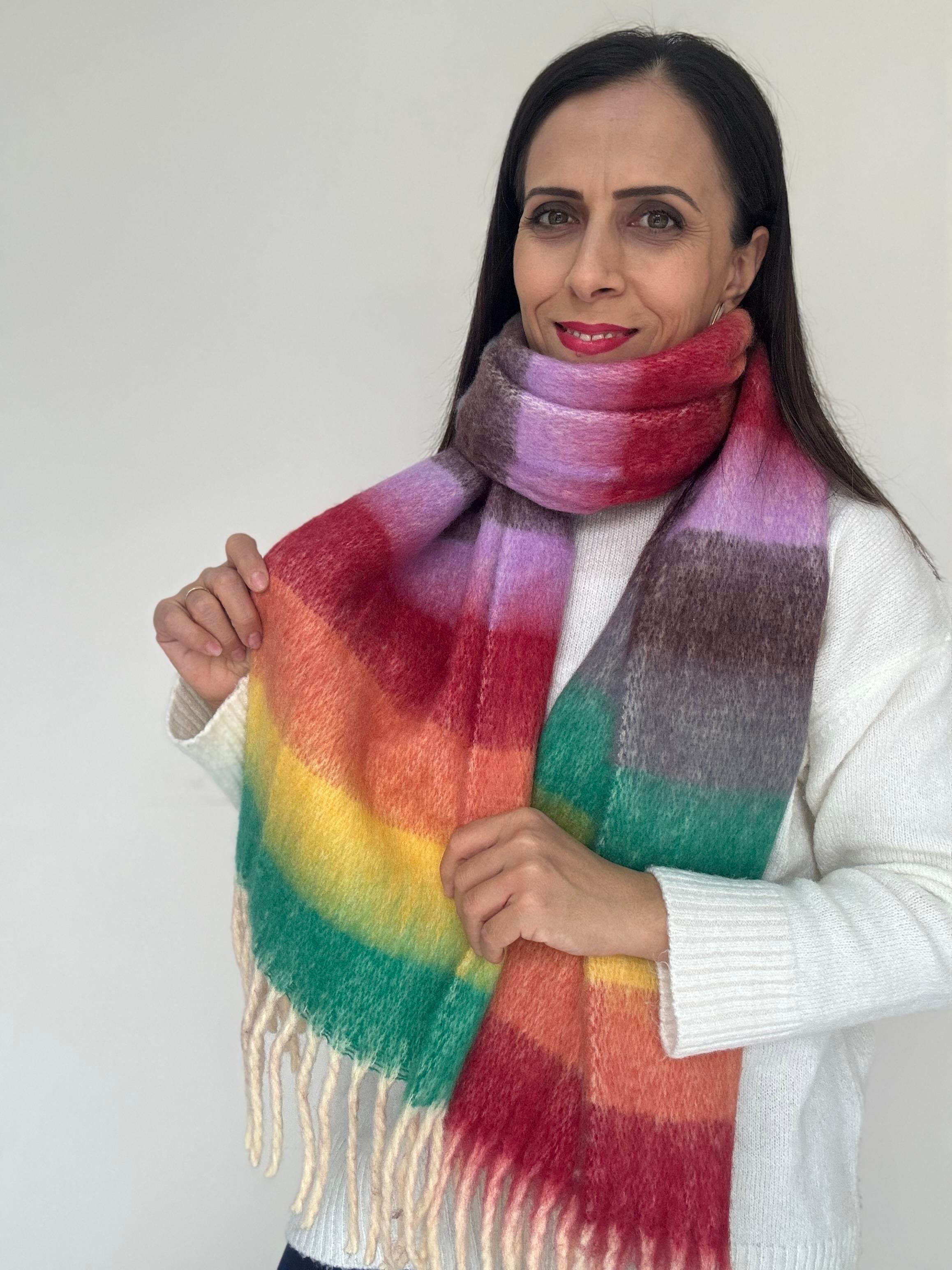 Renkli Pinterest Kaşkol