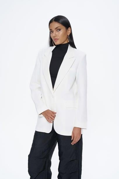 BEYAZ BLAZER CEKET