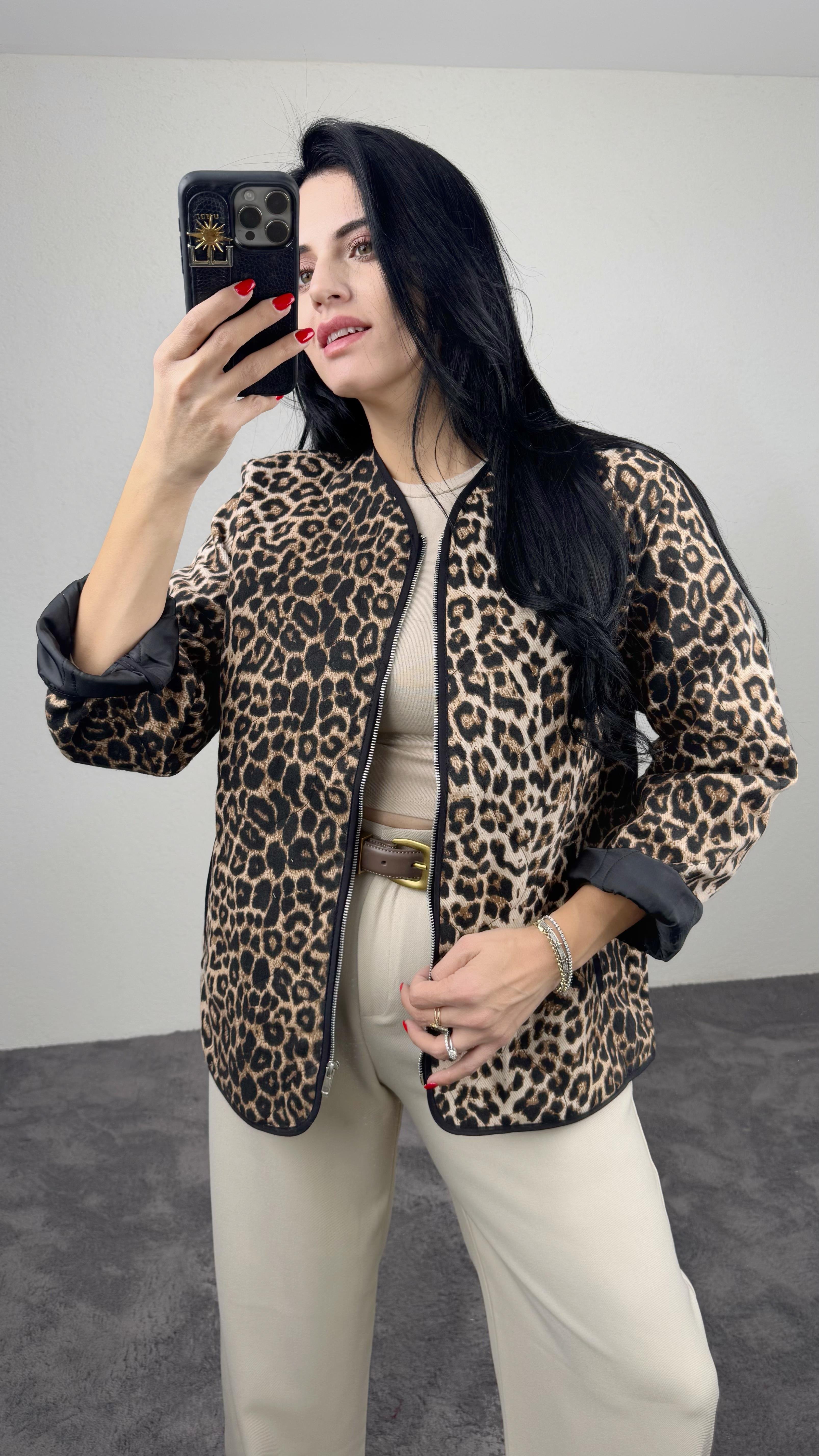 LEOPAR DESEN CEKET