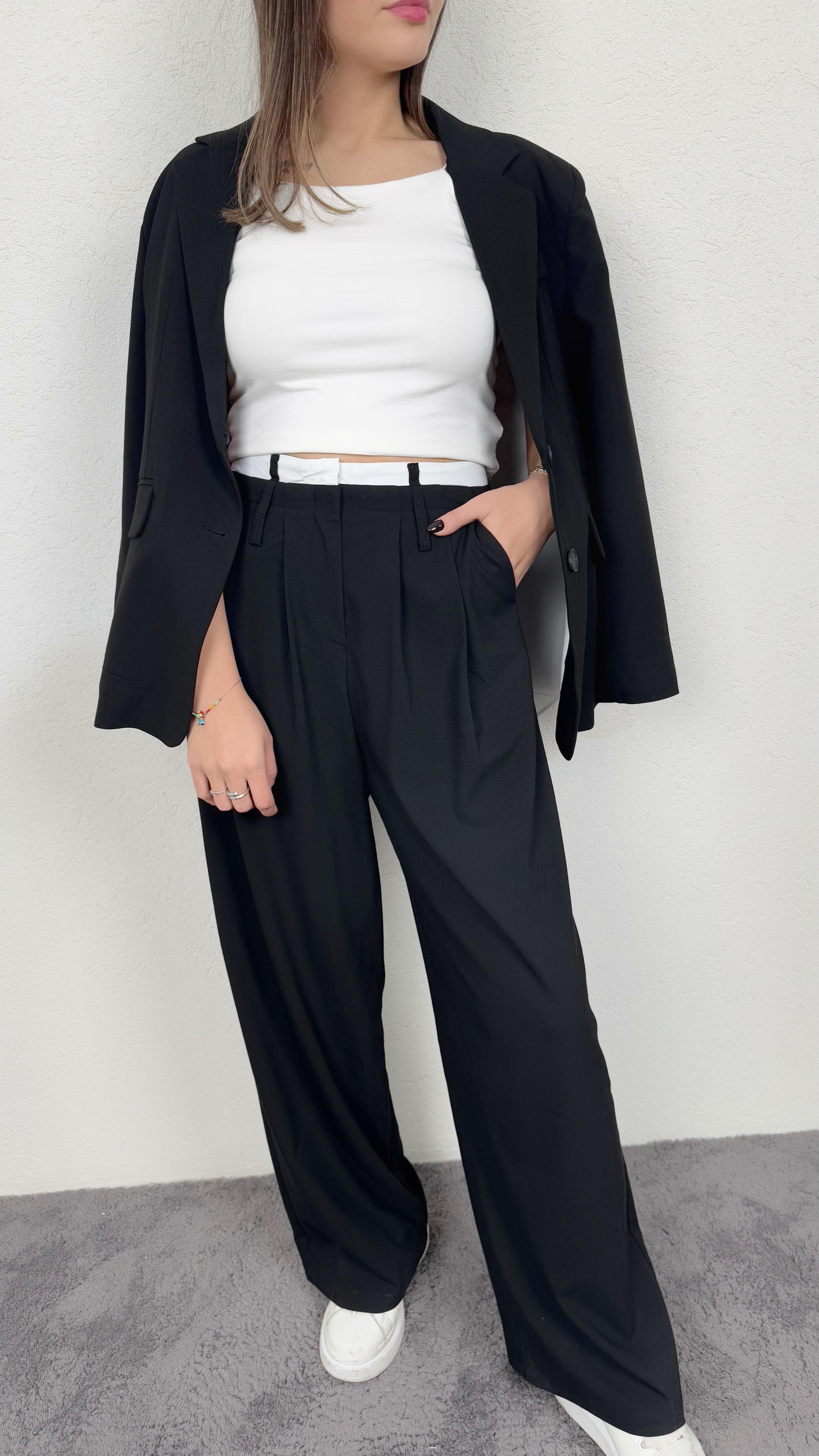 LOVE ME SİYAH BLAZER CEKET