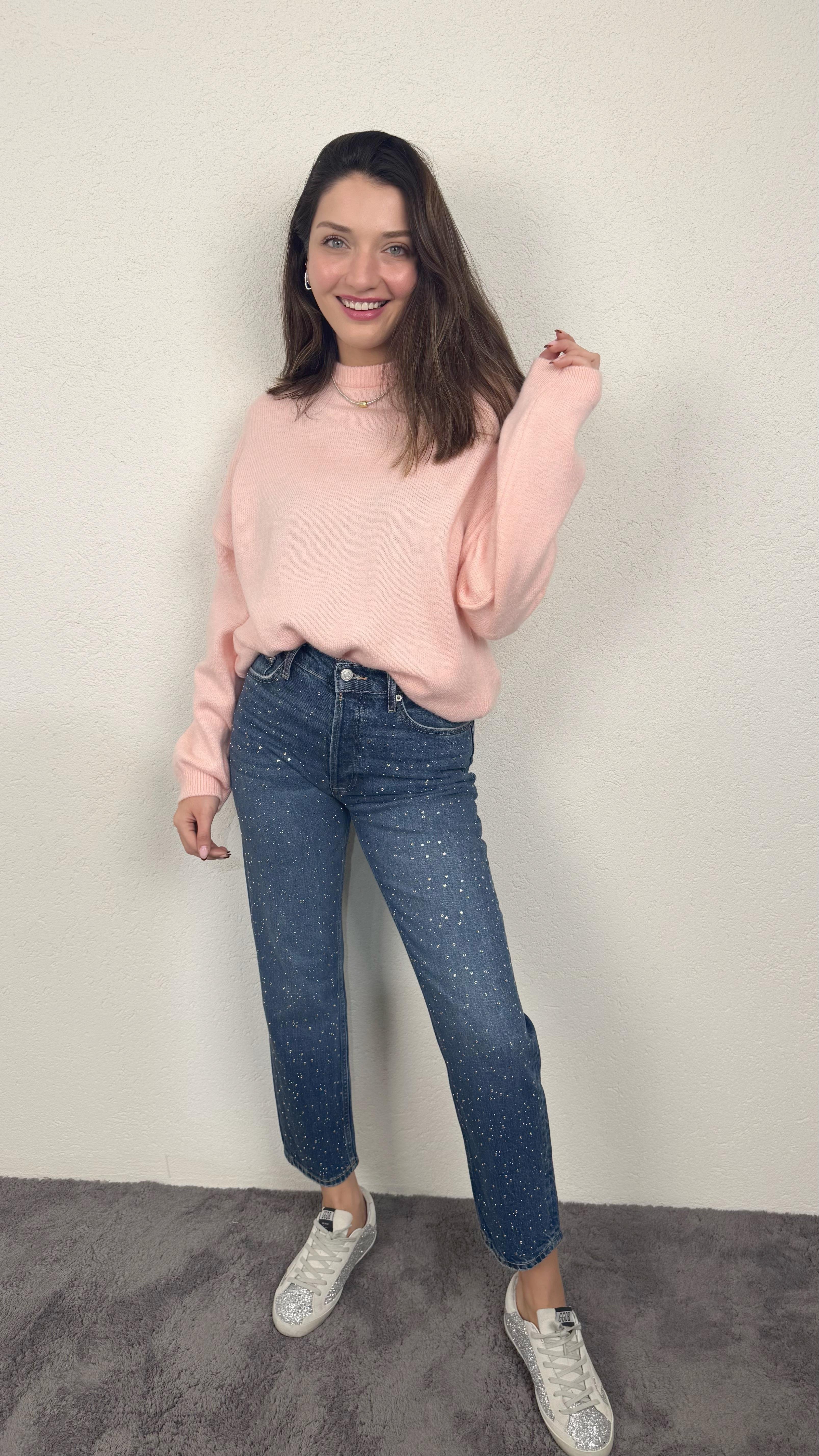 ZRA TAŞLI MOM JEAN
