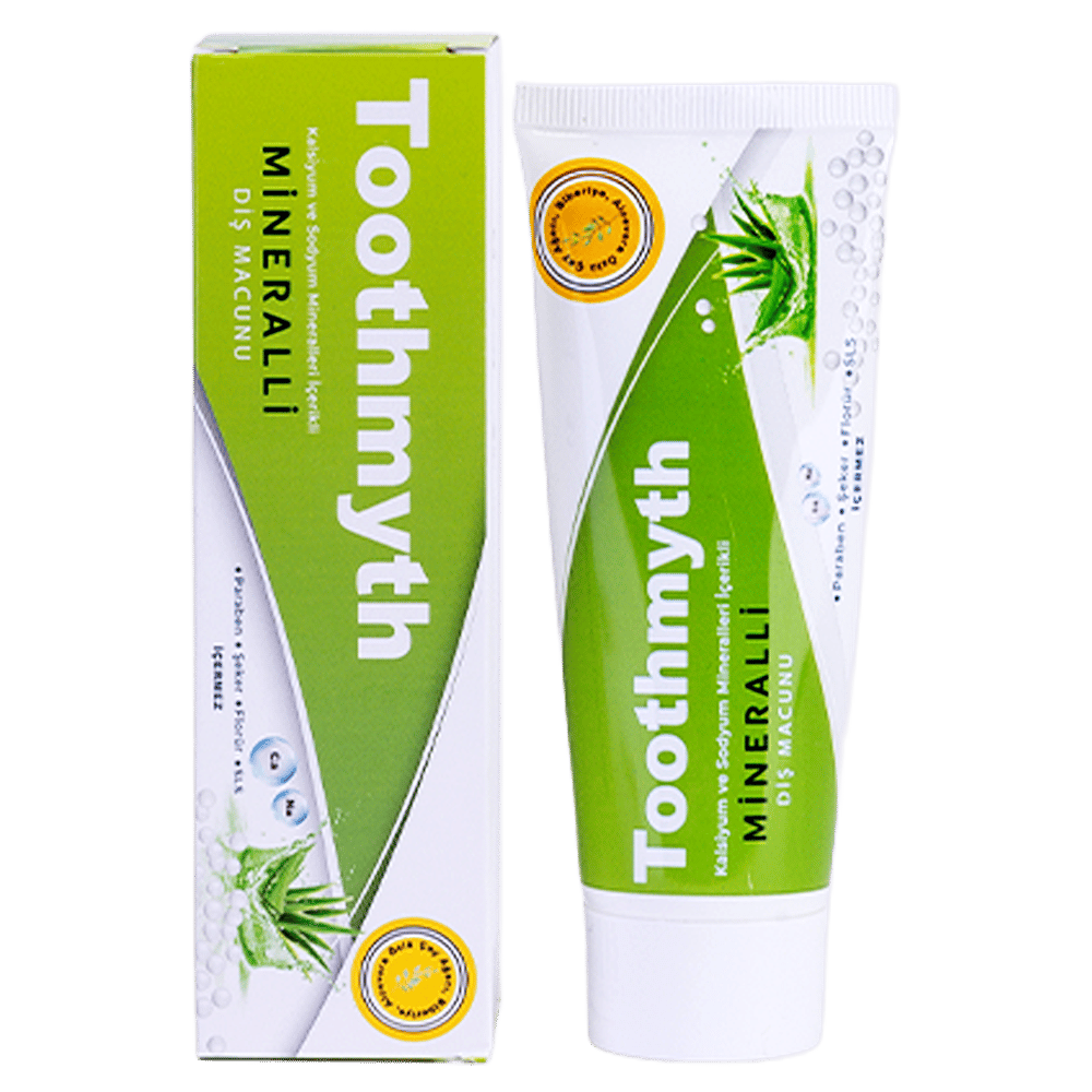 TOOTHMYTH MİNERALLİ DİŞ MACUNU Çay Ağacı, Biberiye, Aloevera özlü 75 ml