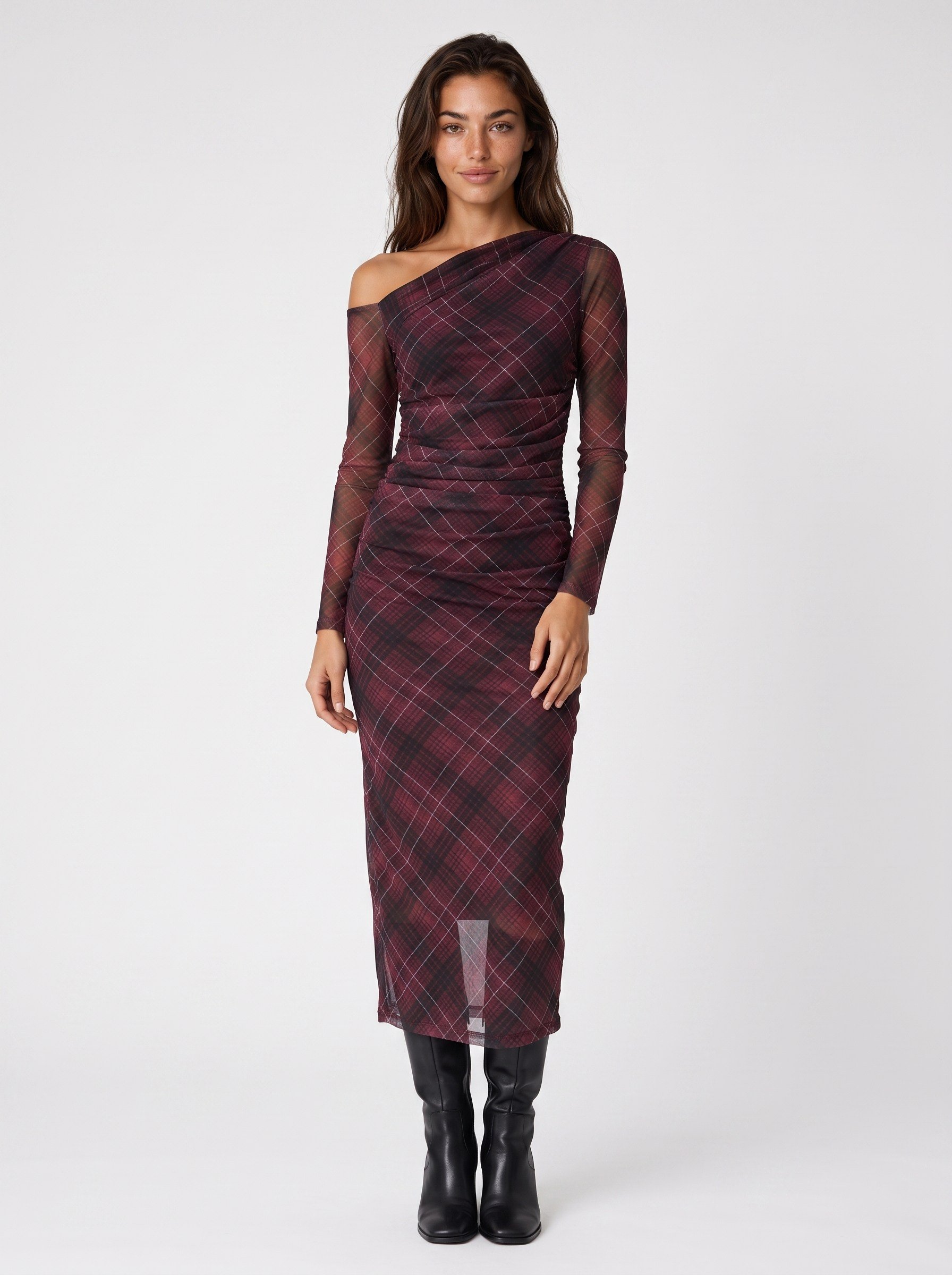 bordo-tek-omuz-ekose-elbise-kadin-juuu-68f2a9.jpg