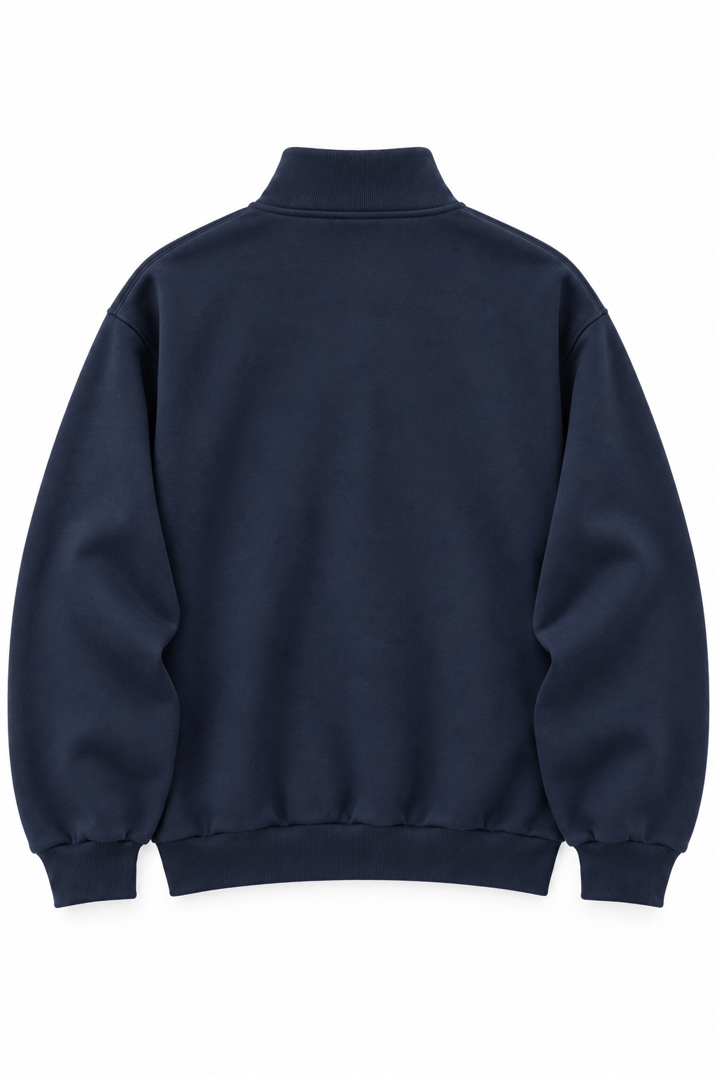 Kadın Dik Yaka Yarım Fermuarlı Baskılı Sweatshirt Laci