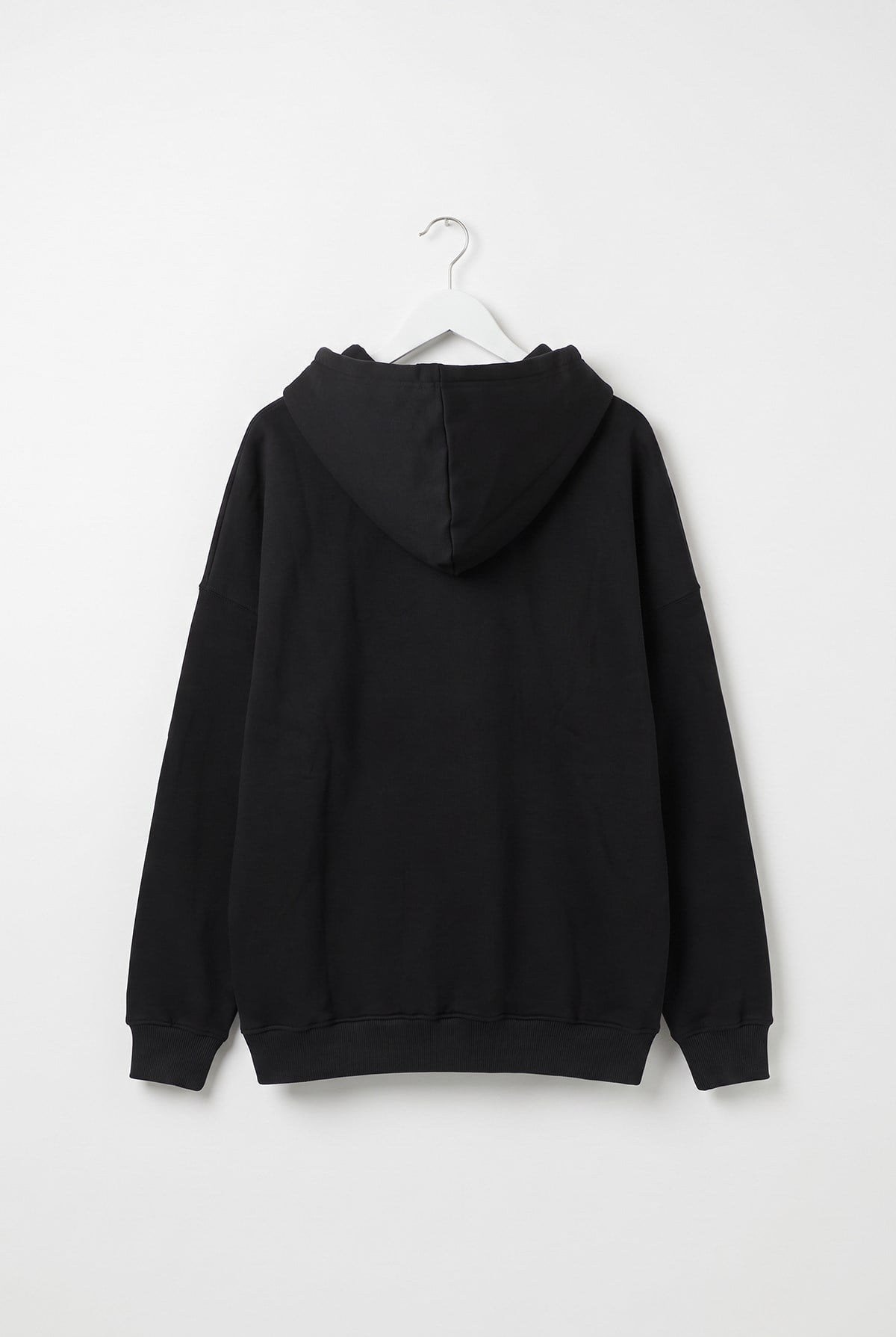 Kadın Kapüşonlu Fermuar Detaylı Cepli Sweatshirt Siyah