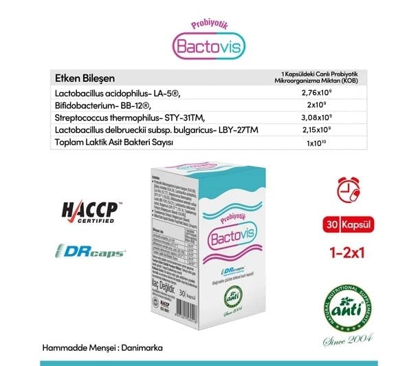 Anti Bactovis 30 Kapsül