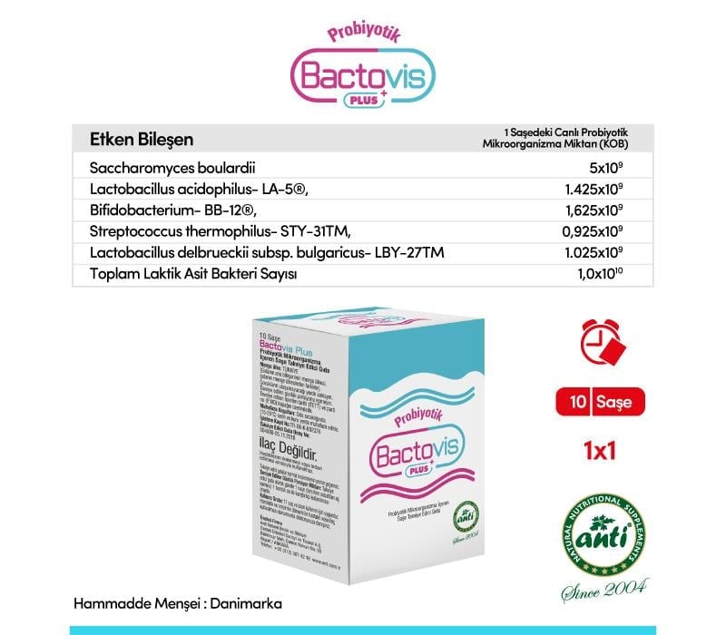 Anti Bactovis Plus 10 Saşe