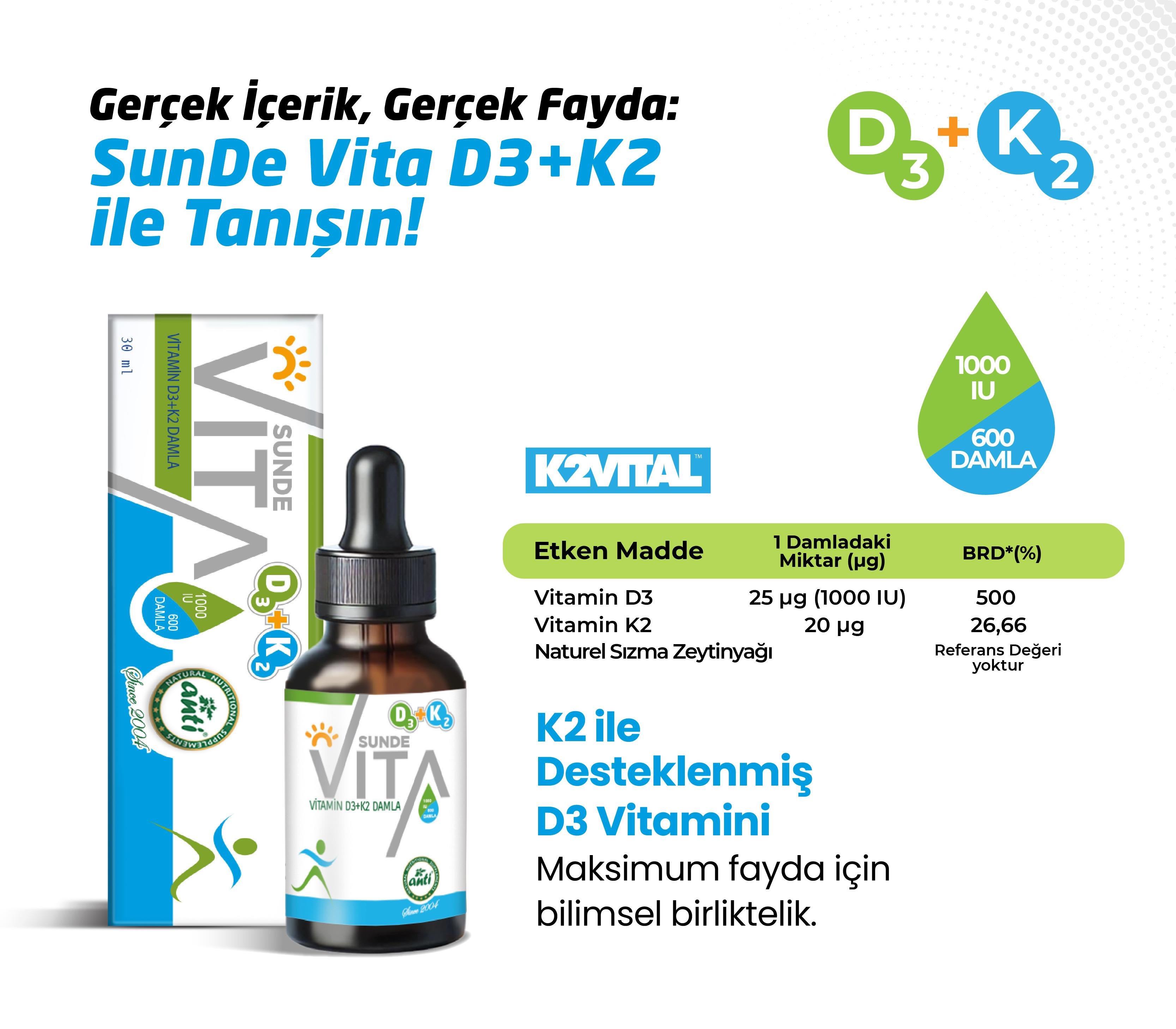 er Avantaj Paketi (D3+k2 damla, Magnezyum, B12 vitamini)