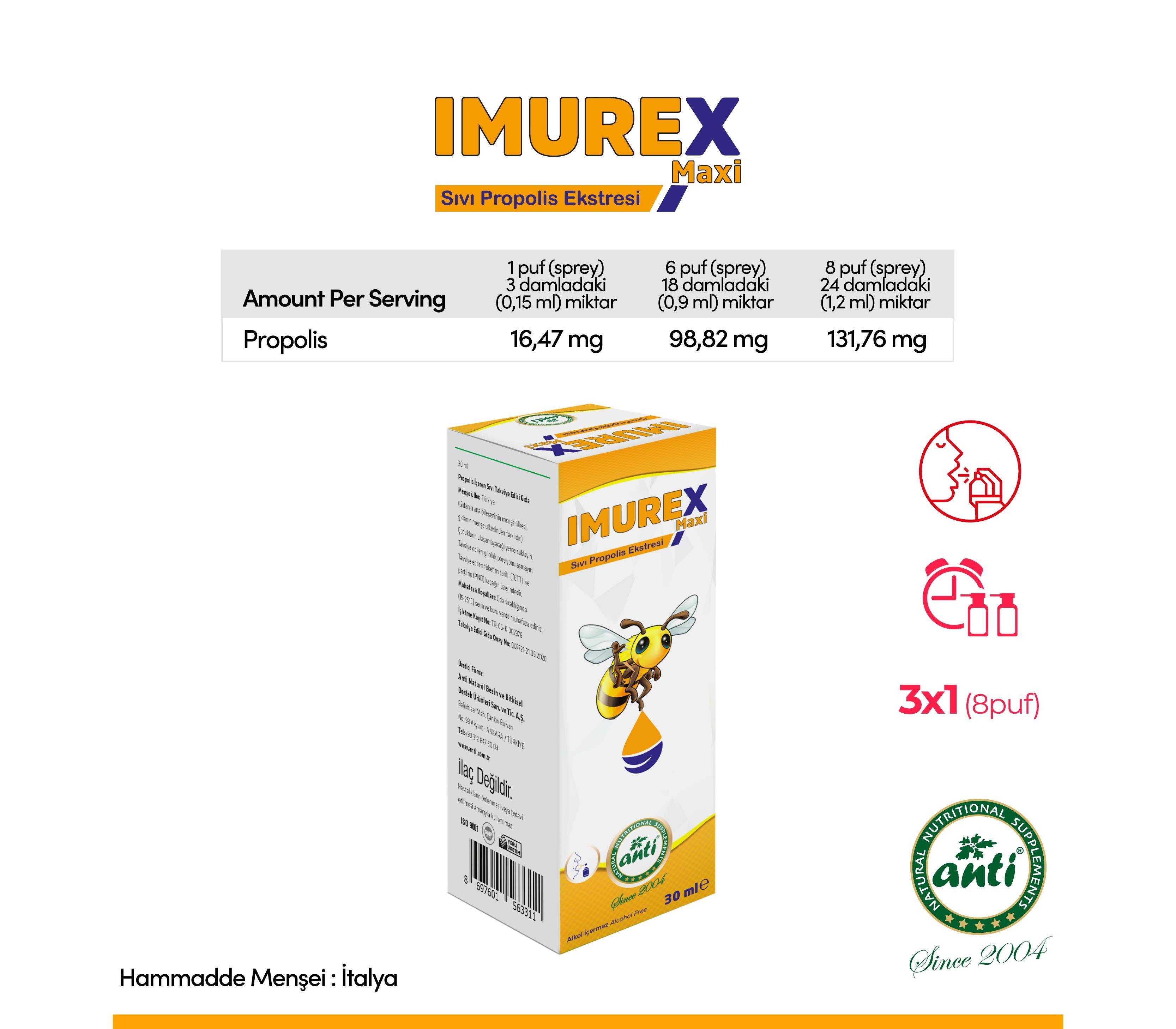 İmurex Maxi Propolis Sprey