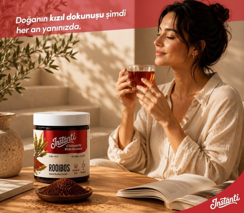 Instanti Rooibos Çözünebilir Bitki Ekstresi 