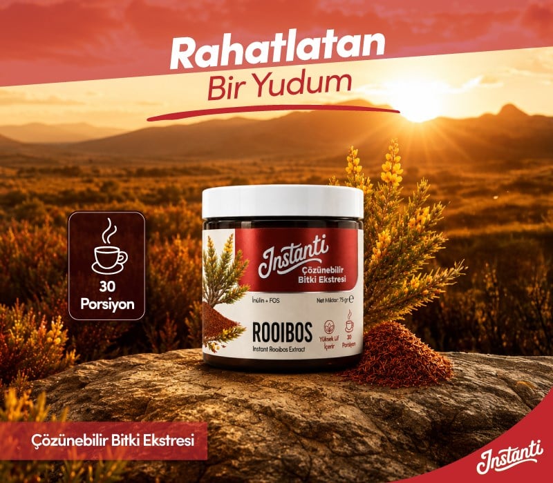 Instanti Rooibos Çözünebilir Bitki Ekstresi 