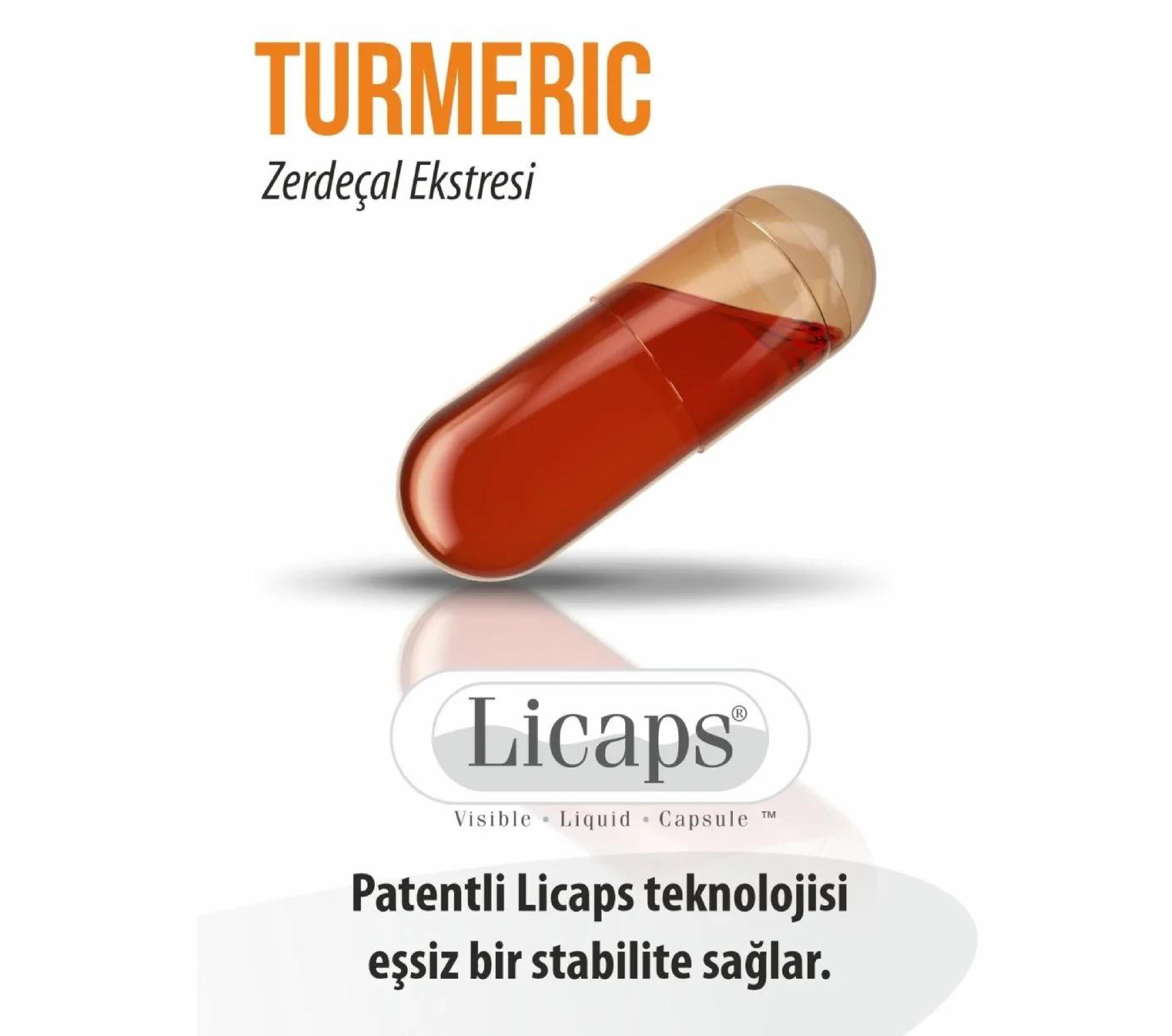 Zerdeçal Ekstresi Turmeric Extract Licaps Novasol