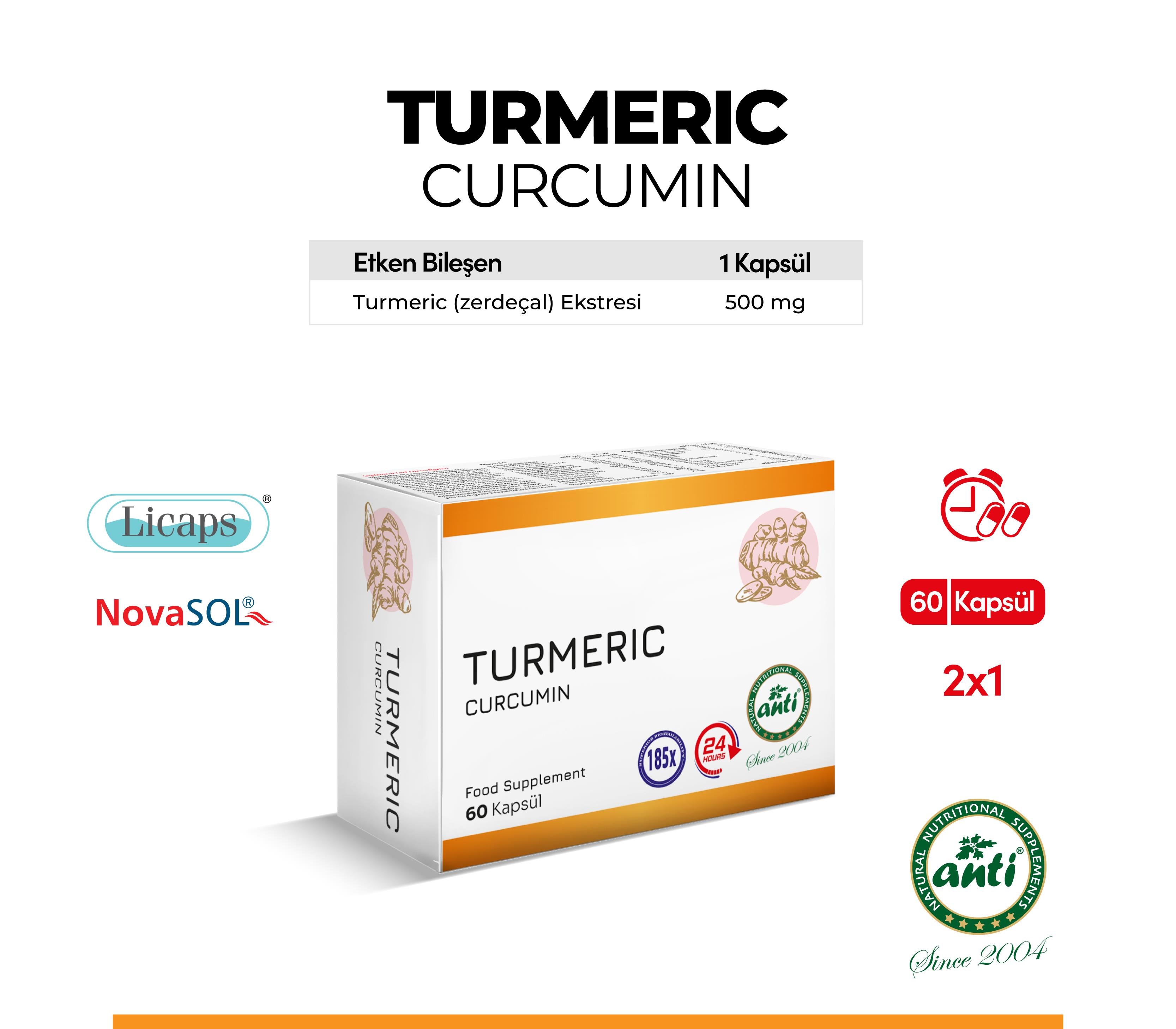 Zerdeçal Ekstresi Turmeric Extract Licaps Novasol