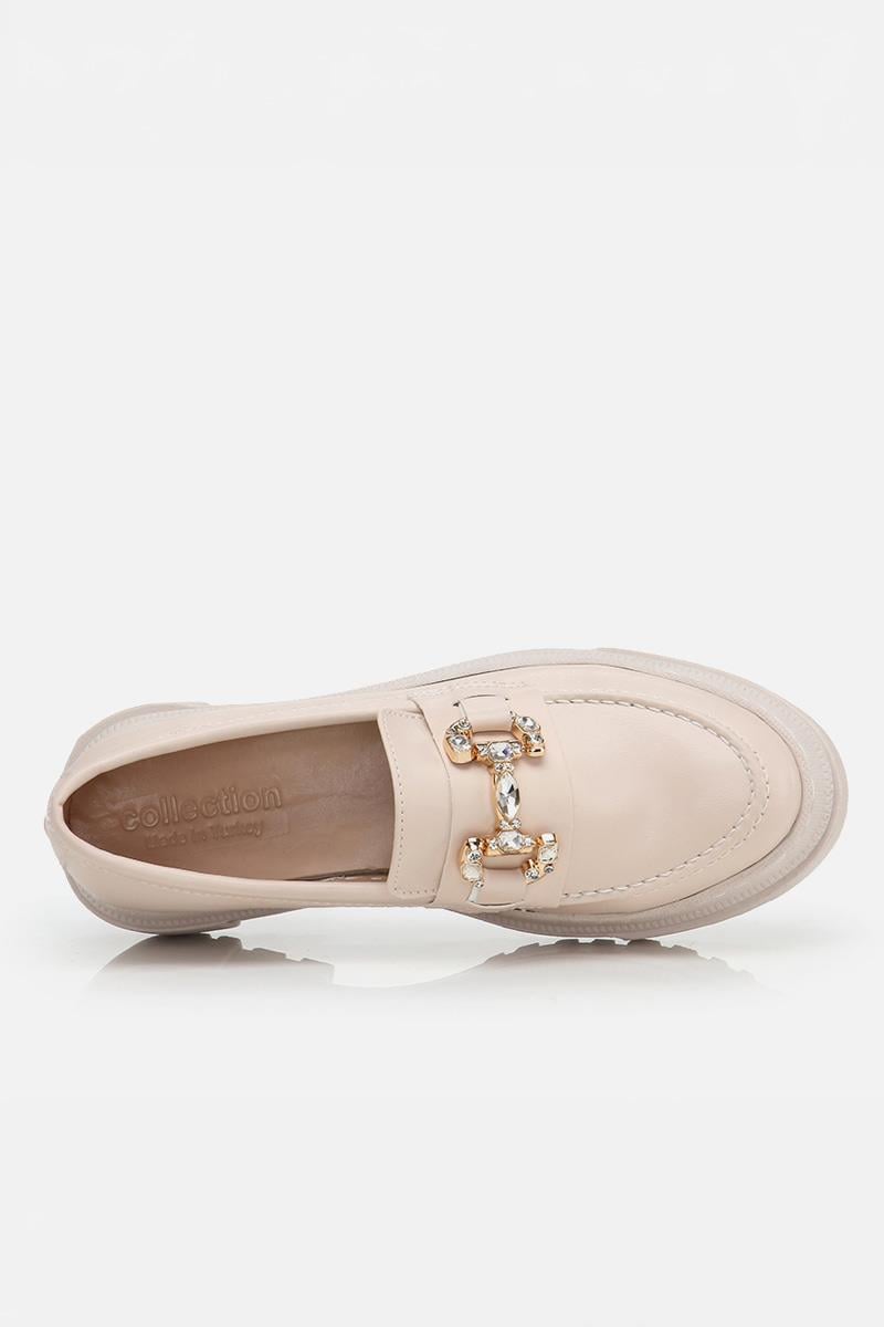 Bej Kadın Loafer  