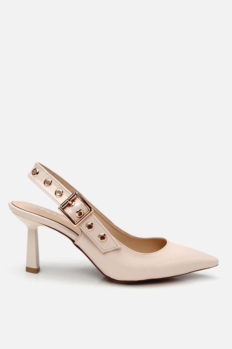 Bej Tokalı Kadın Stiletto