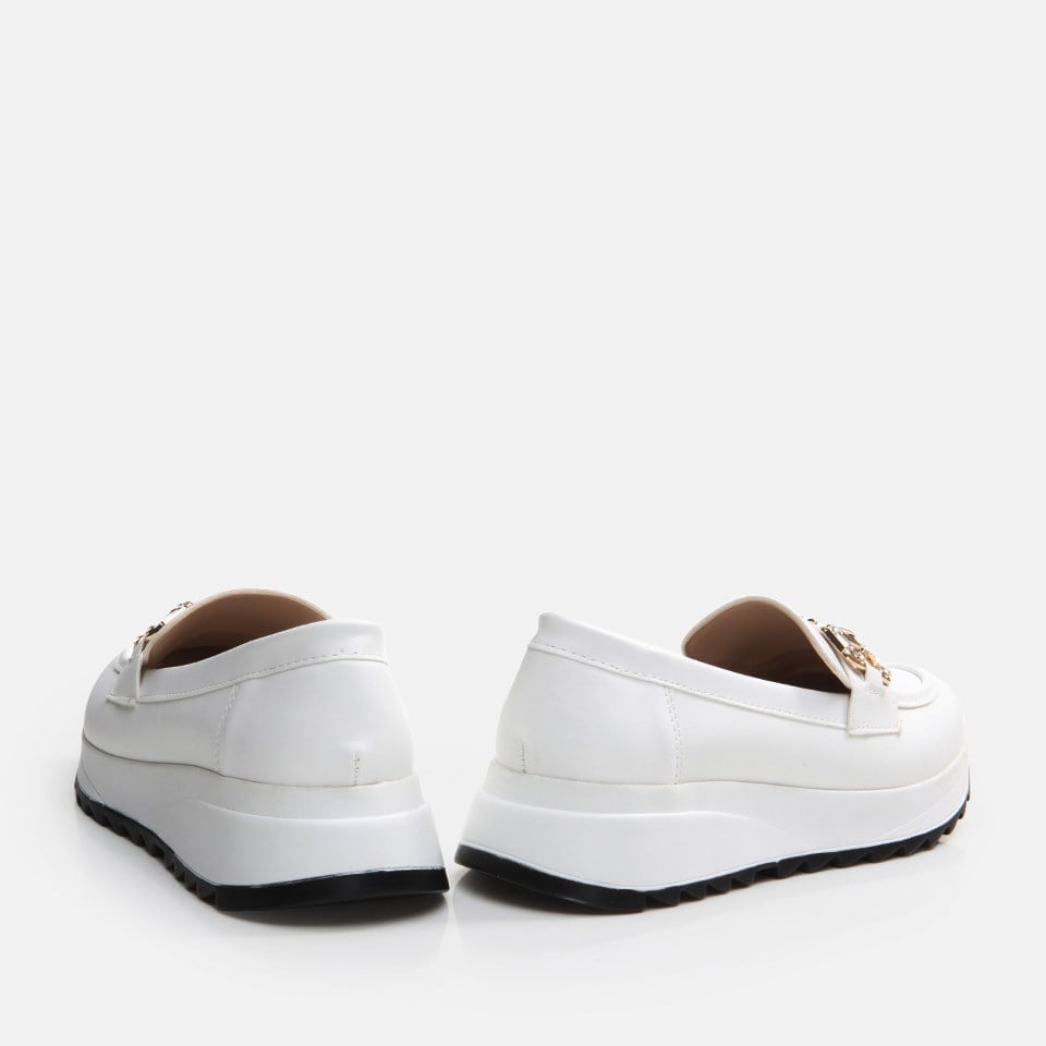 Kadın Beyaz Loafer