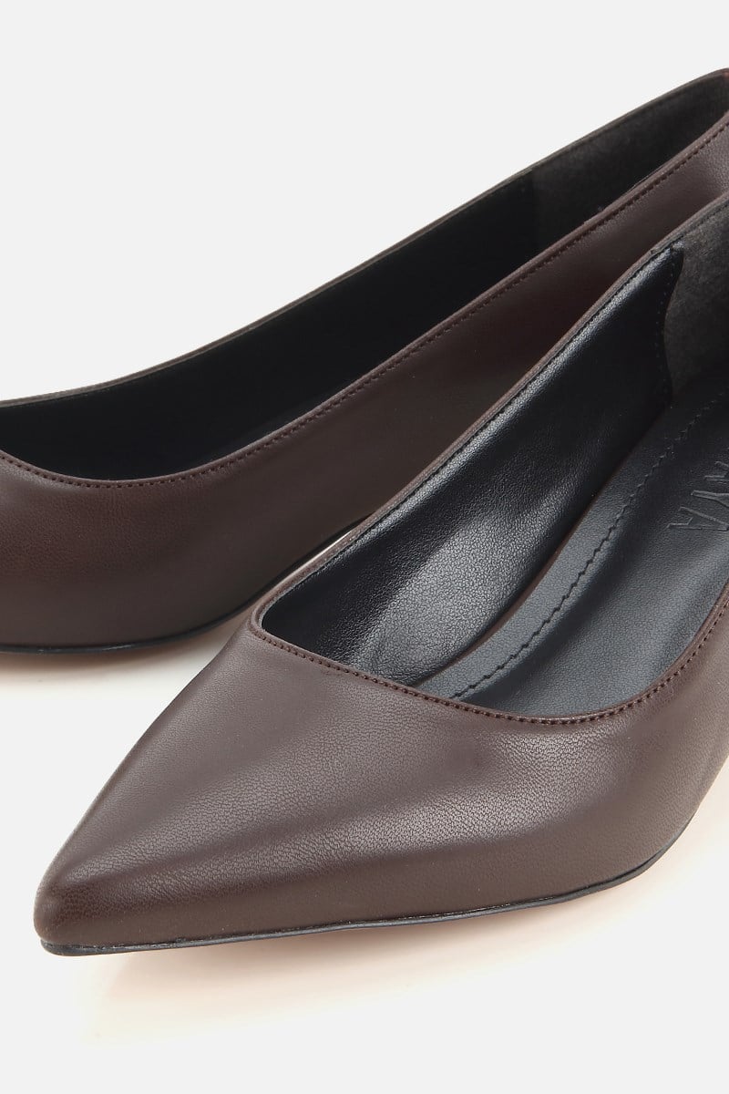 Kadın Kahverengi Rugan İnce Topuklu Stiletto