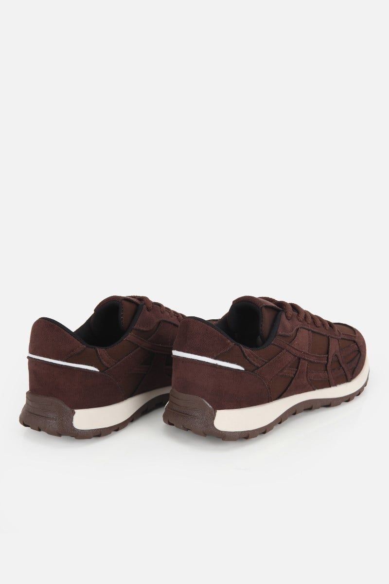 Kadın Kahverengi Süet Bağcıklı Günlük Sneaker