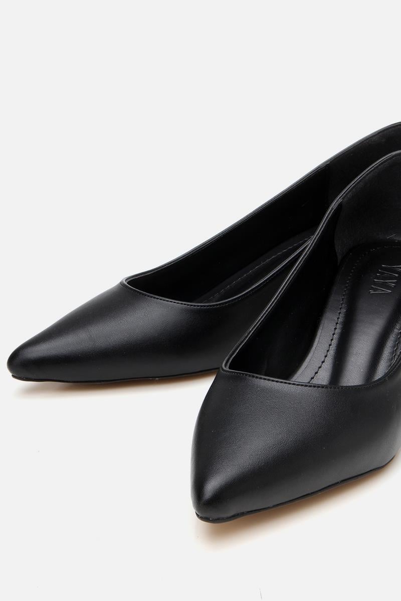 Kadın Siyah Kısa Topuklu Stiletto