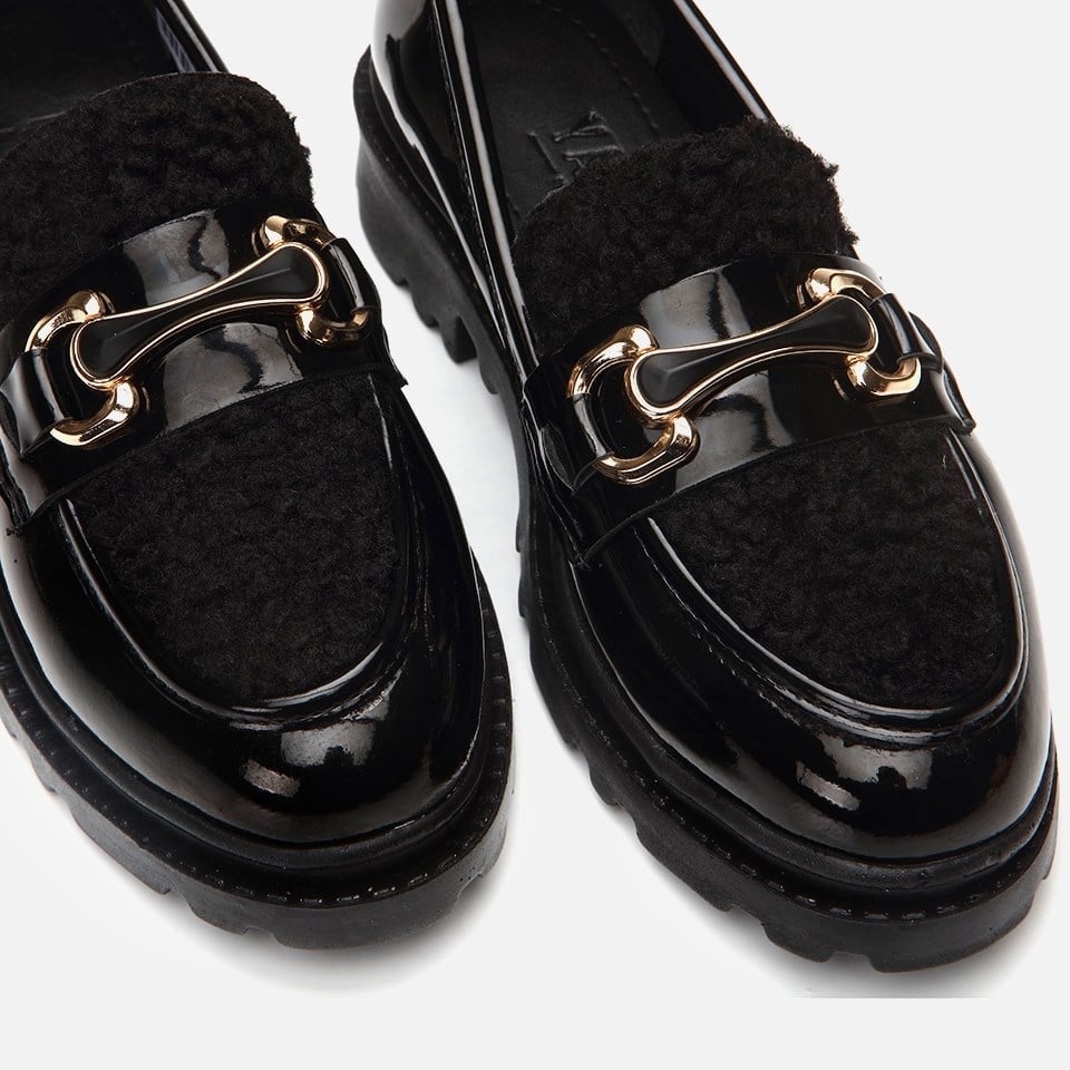 Kadın Siyah Mary Jane Tokalı Loafer