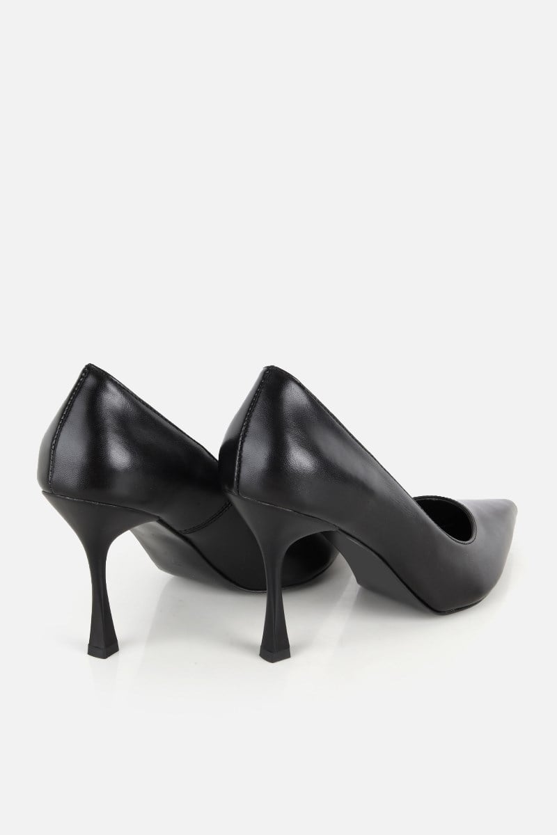 Kadın Siyah Sivri Burun Stiletto