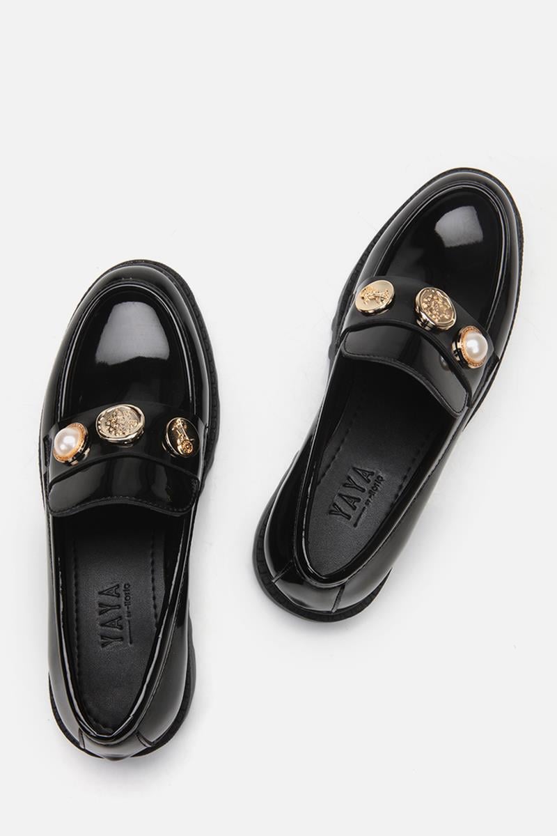 Siyah Kadın Loafer