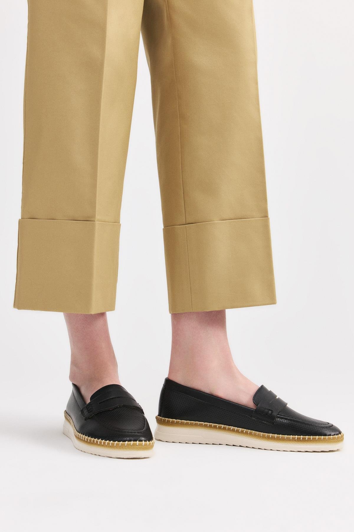 Siyah Kadın Loafer