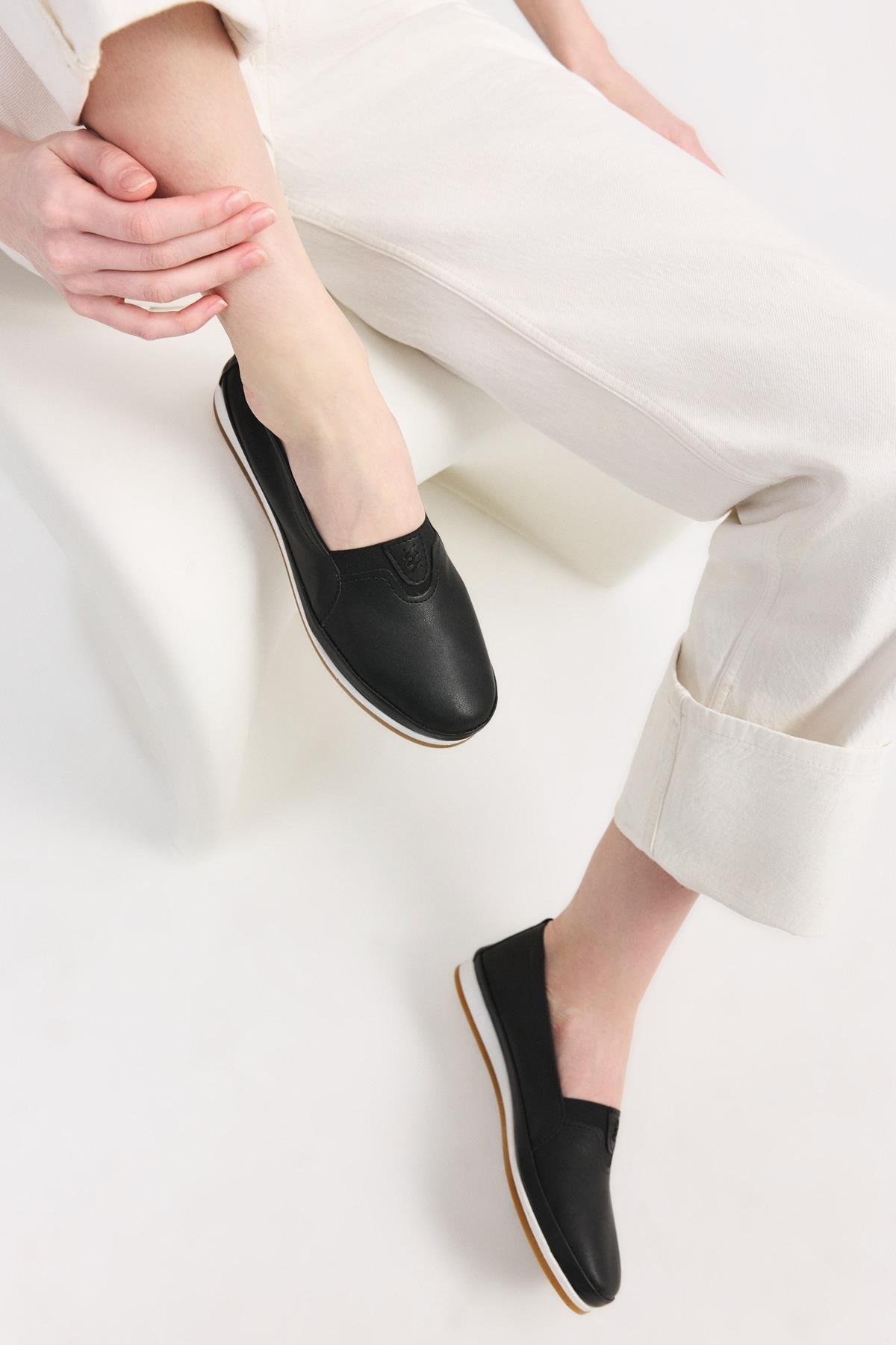 Siyah Kadın Loafer
