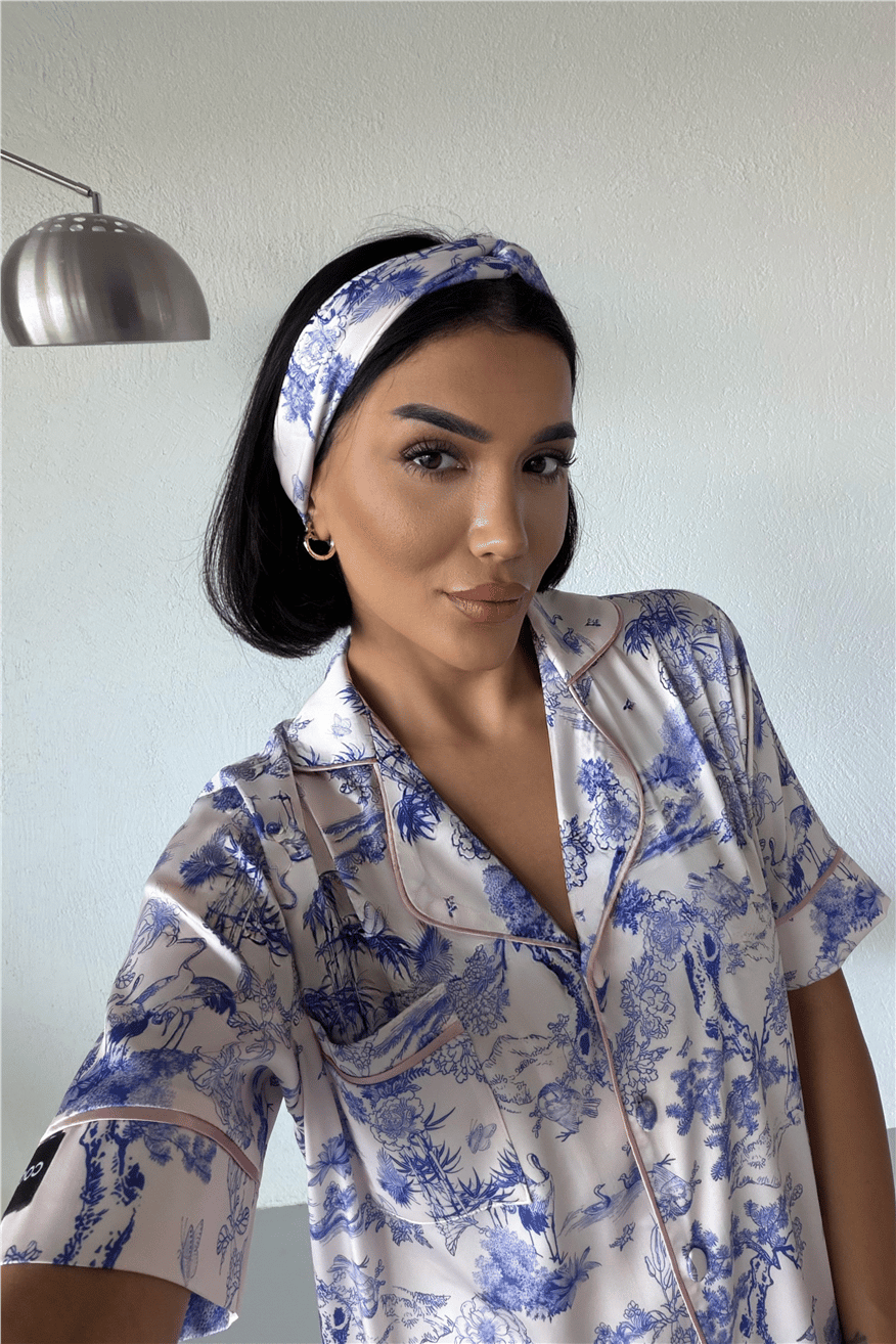 Colori Del Mondo Saten Kısa Pijama Takımı BCDM1614