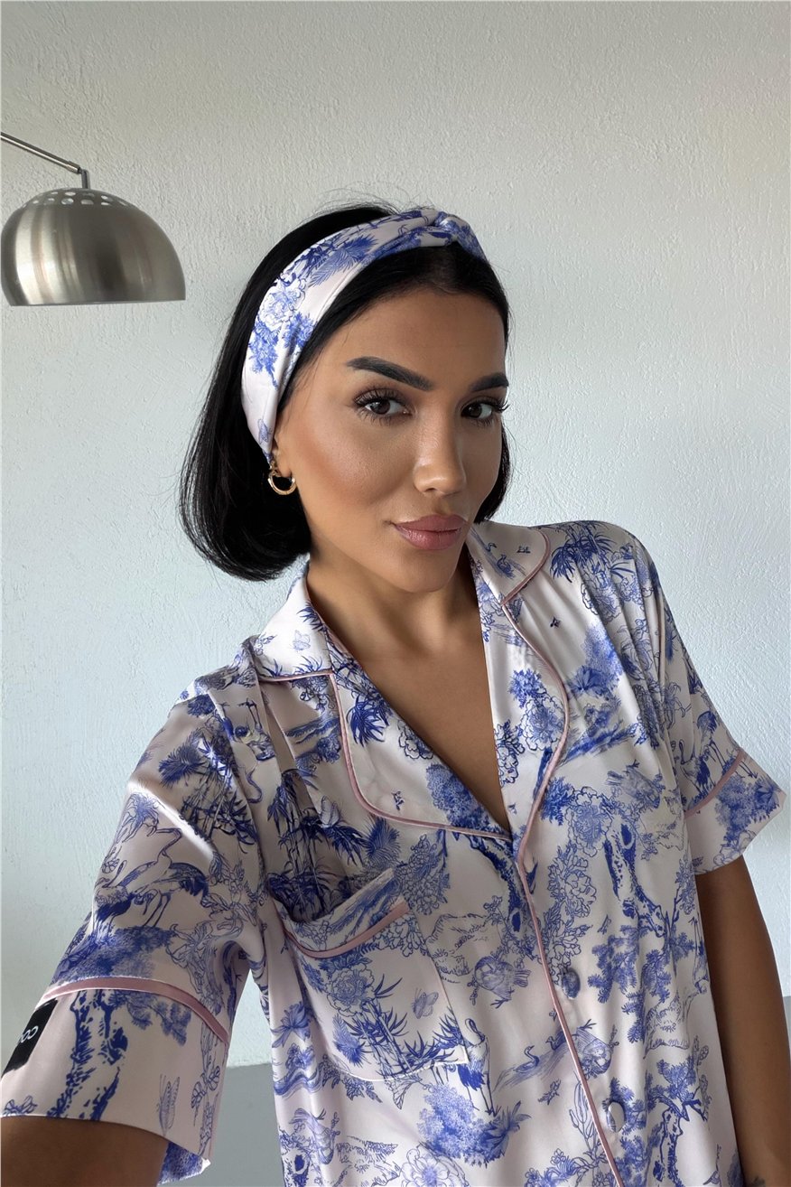 Colori Del Mondo Saten Kısa Pijama Takımı BCDM1614