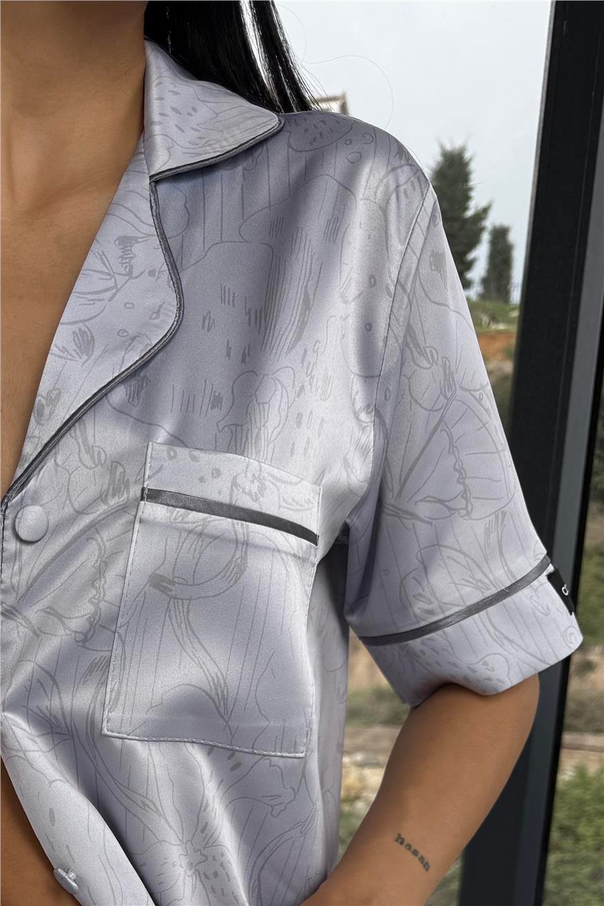Colori Del Mondo Saten Kısa Pijama Takımı CDM2255