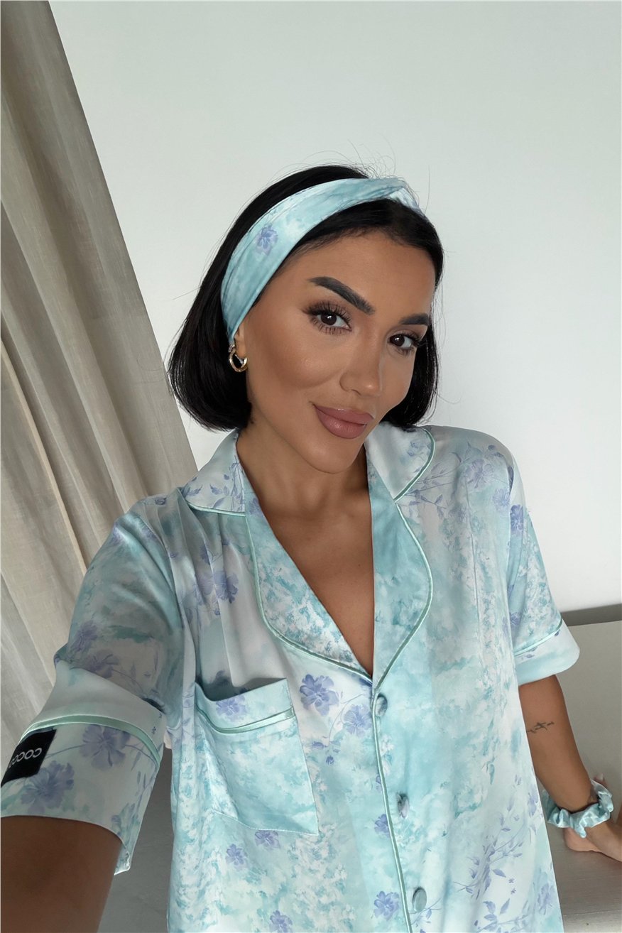 Colori Del Mondo Saten Kısa Pijama Takımı BCDM2131
