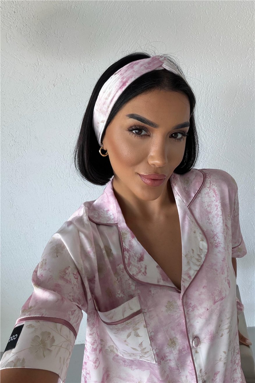 Colori Del Mondo Saten Kısa Pijama Takımı BCDM2253