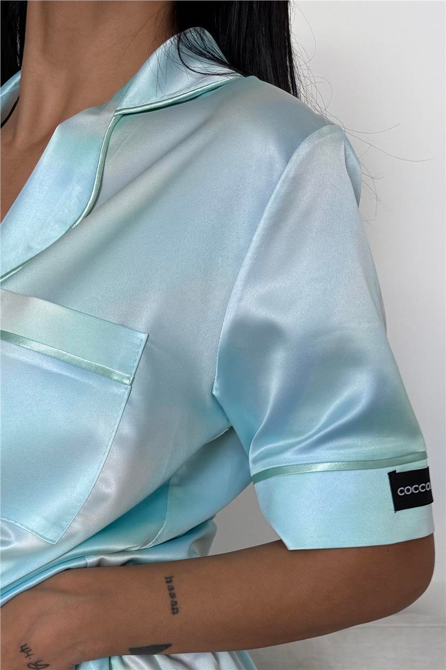 Colori Del Mondo Saten Kısa Pijama Takımı CDM2373