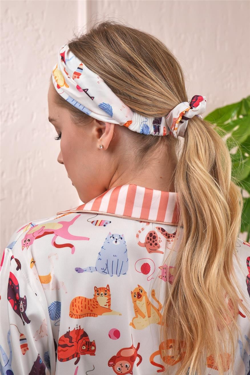 Vera Fansatia Saten Kısa Pijama Takımı VFK0205
