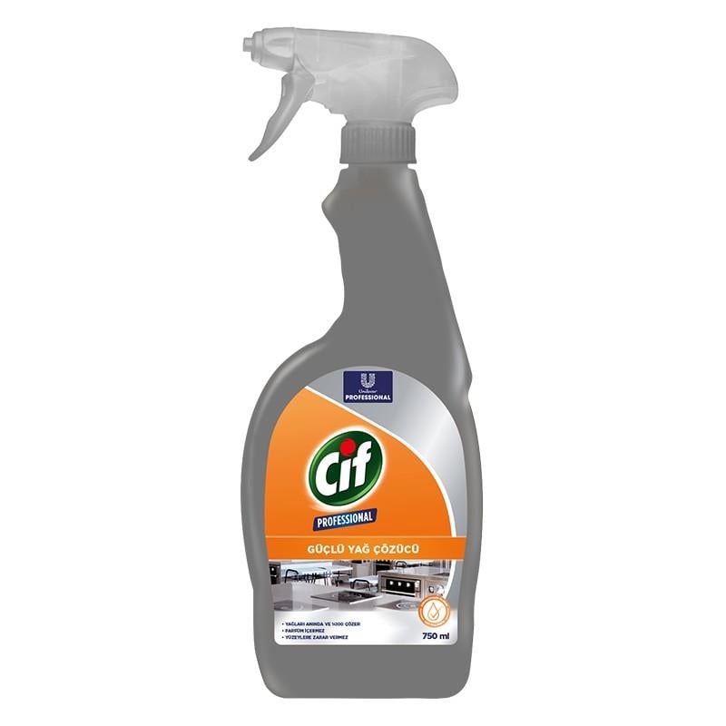 Cif Sprey Professional Güçlü Yağ Çözücü Sprey 750 ML