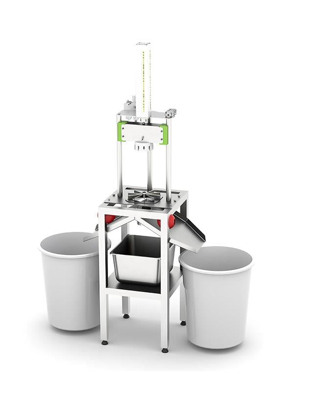 0809 Pnömatik Ananas Soyma Makinesi (Standlı)