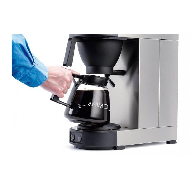 Animo M100 Manuel Dolum Filtre Kahve Makinesi, 2 Cam Pot Dahil, 144 Fincan/Saat 10502