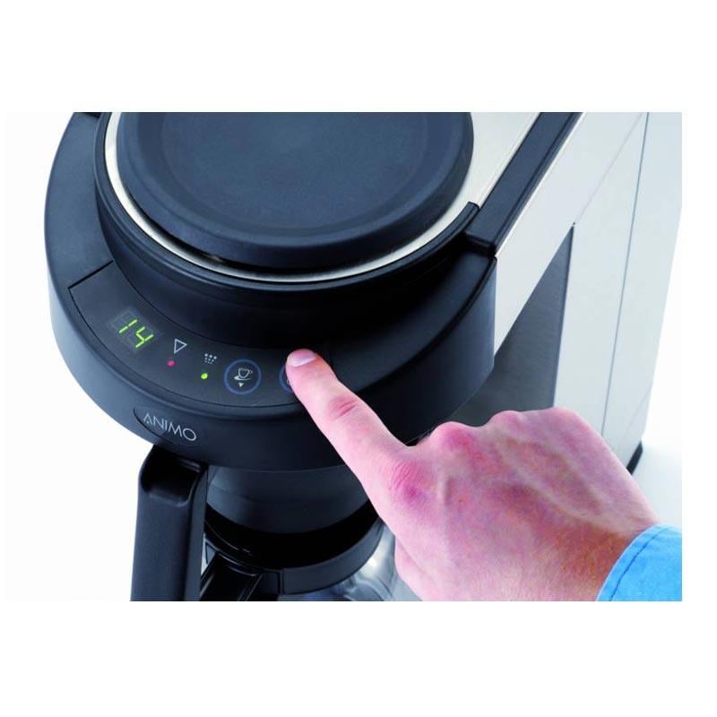 Animo M100 Manuel Dolum Filtre Kahve Makinesi, 2 Cam Pot Dahil, 144 Fincan/Saat 10502