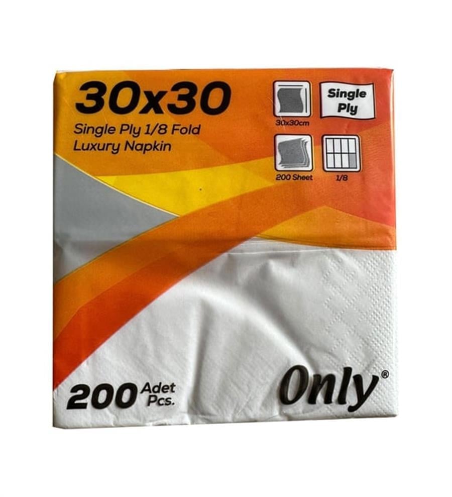 Only 30x30 Kenar Bordürlü Çift Kat Peçete